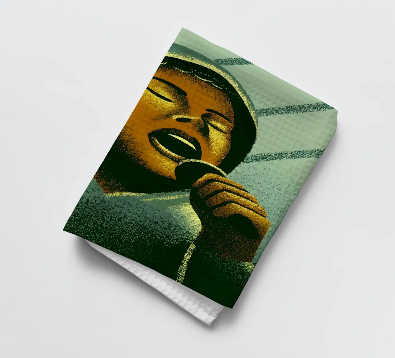 Singing People tea towel by SOUL SHOP