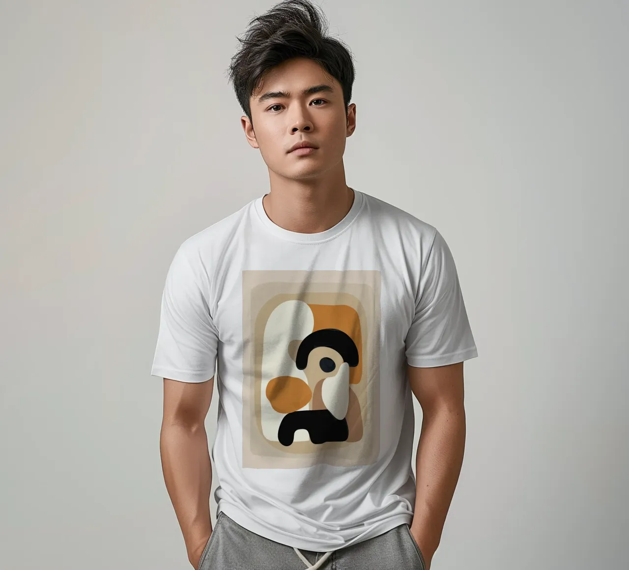 Minimal Abstract Shape Art 3 t-shirt da Flow Line