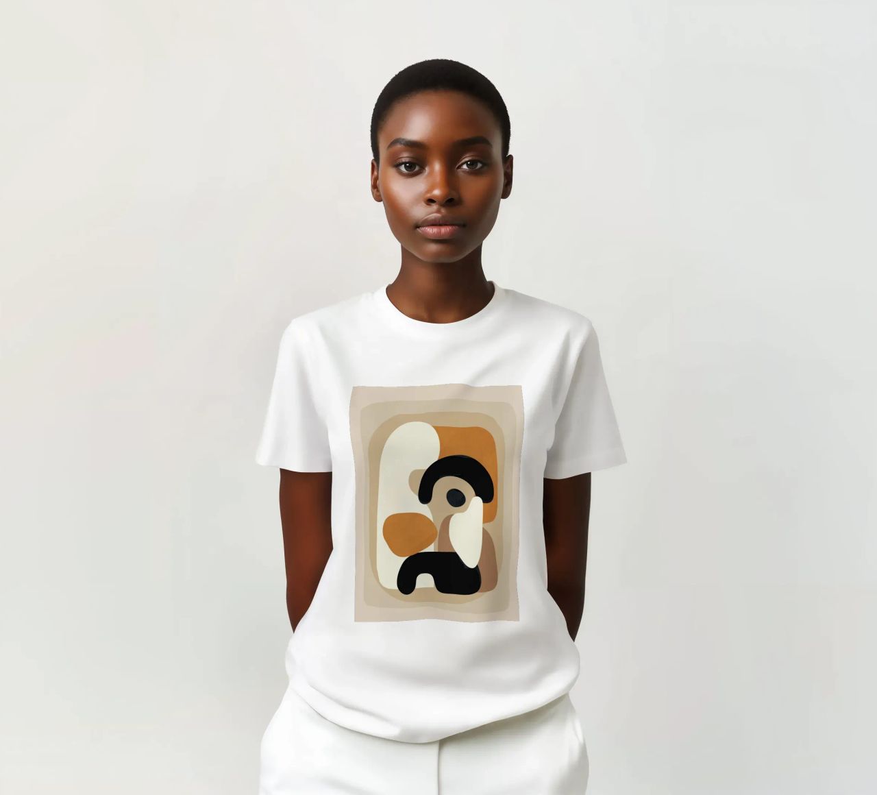 Minimal Abstract Shape Art 3 t-shirt da Flow Line