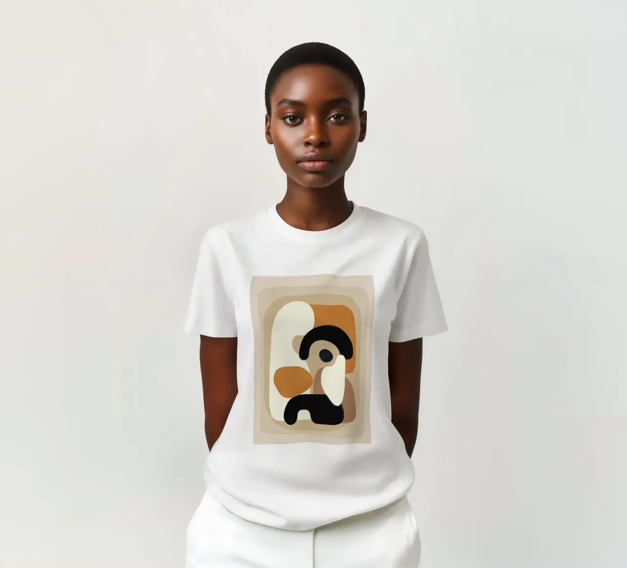Minimal Abstract Shape Art 3 t-shirt da Flow Line
