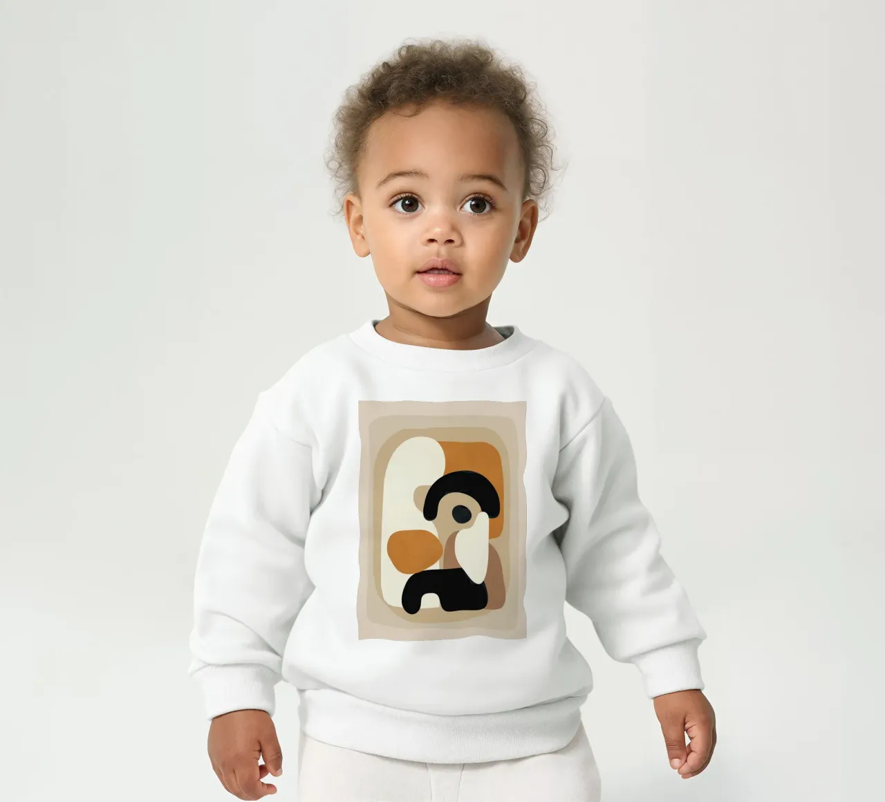 Minimal Abstract Shape Art 3 baby sweatshirt van Flow Line