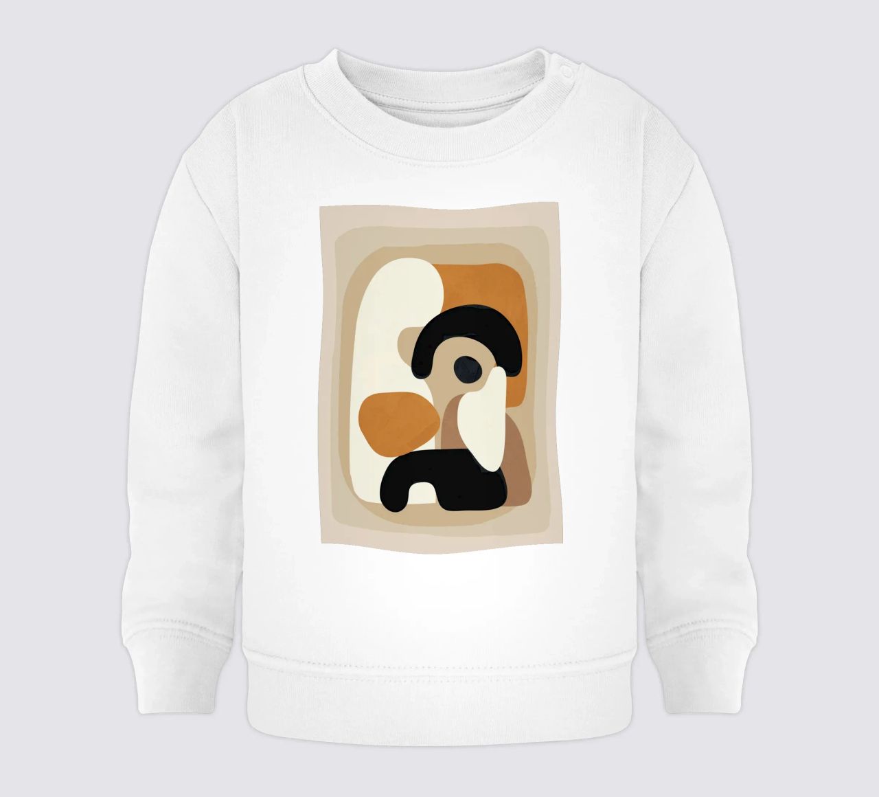 Minimal Abstract Shape Art 3 felpa neonato da Flow Line