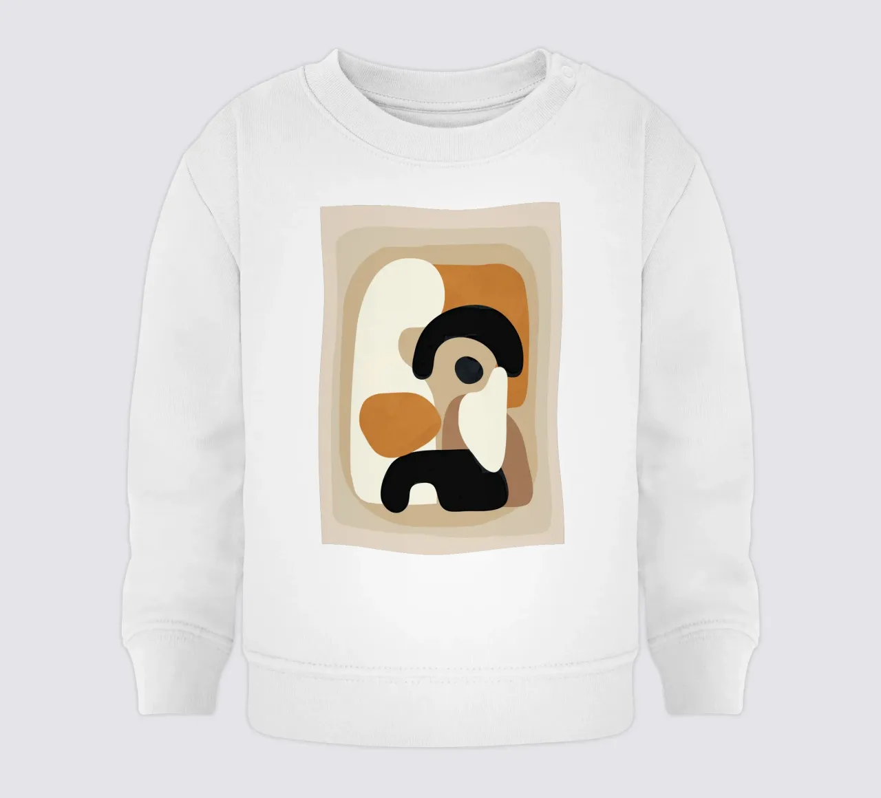 Minimal Abstract Shape Art 3 felpa neonato da Flow Line