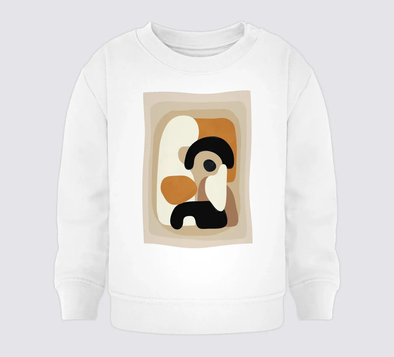 Minimal Abstract Shape Art 3 baby sweatshirt van Flow Line