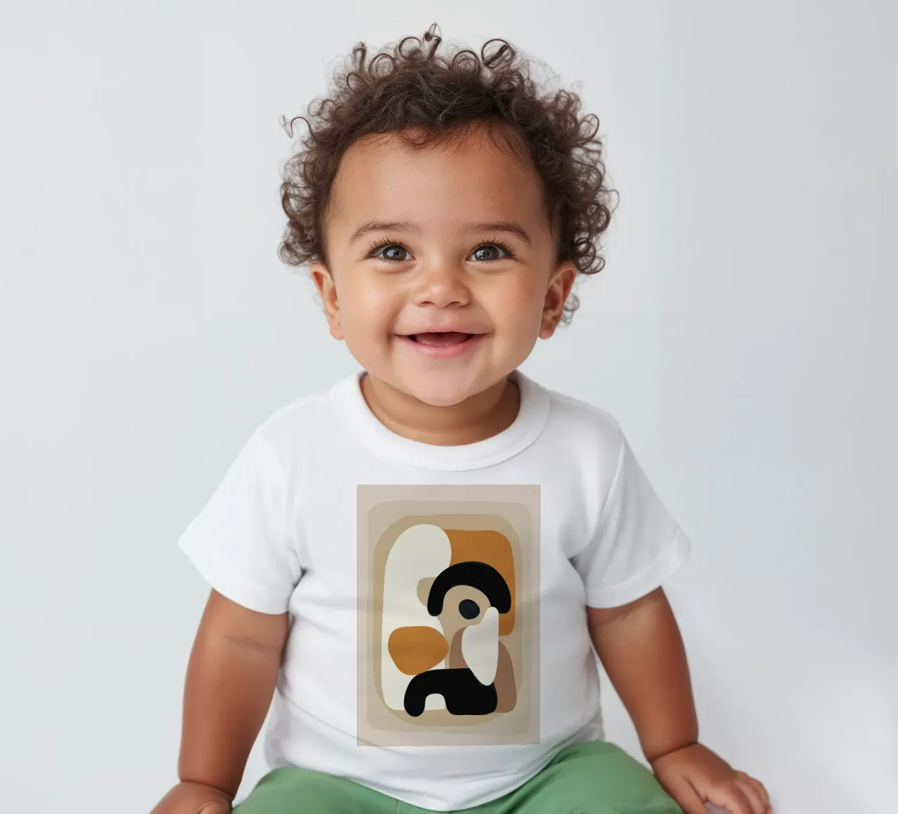 Minimal Abstract Shape Art 3 t-shirt pour bébé de Flow Line