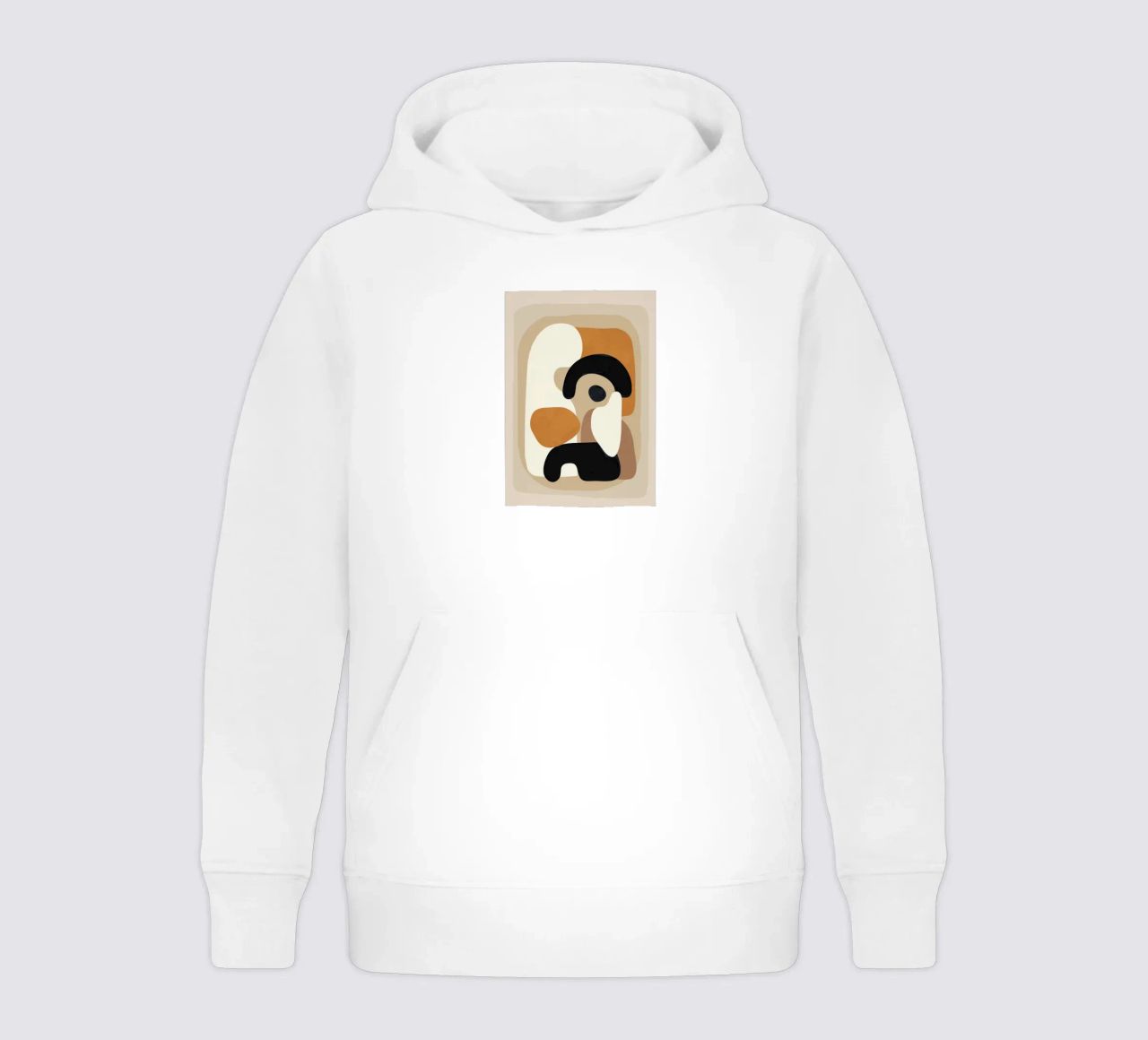 Minimal Abstract Shape Art 3 felpa bambino con cappuccio da Flow Line