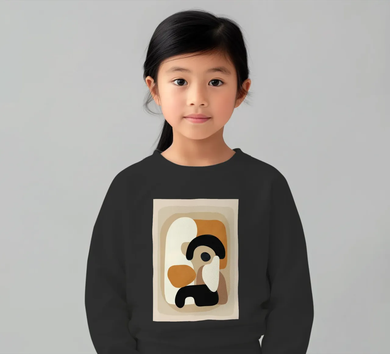 Minimal Abstract Shape Art 3 felpa bambino da Flow Line
