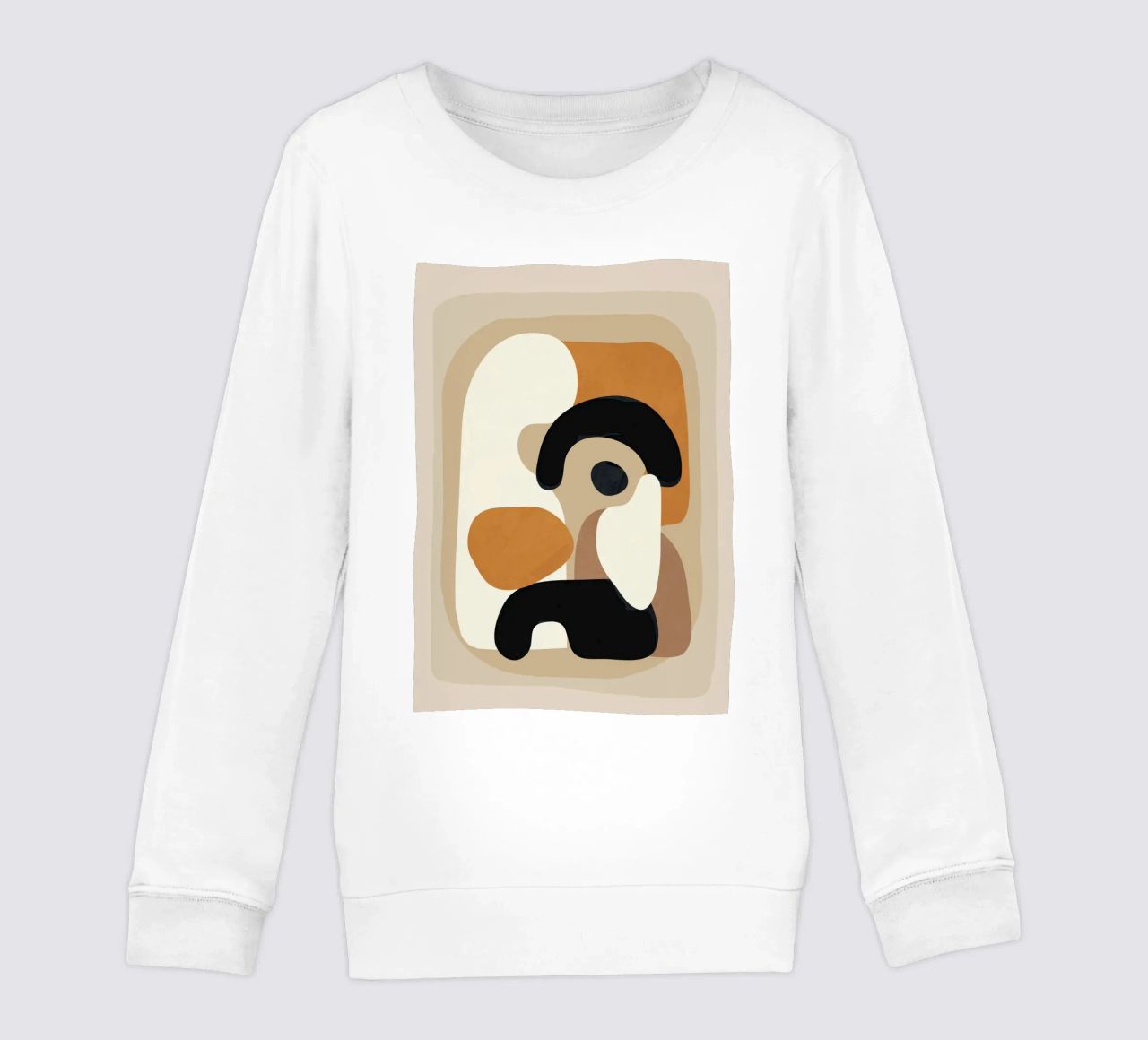 Minimal Abstract Shape Art 3 felpa bambino da Flow Line