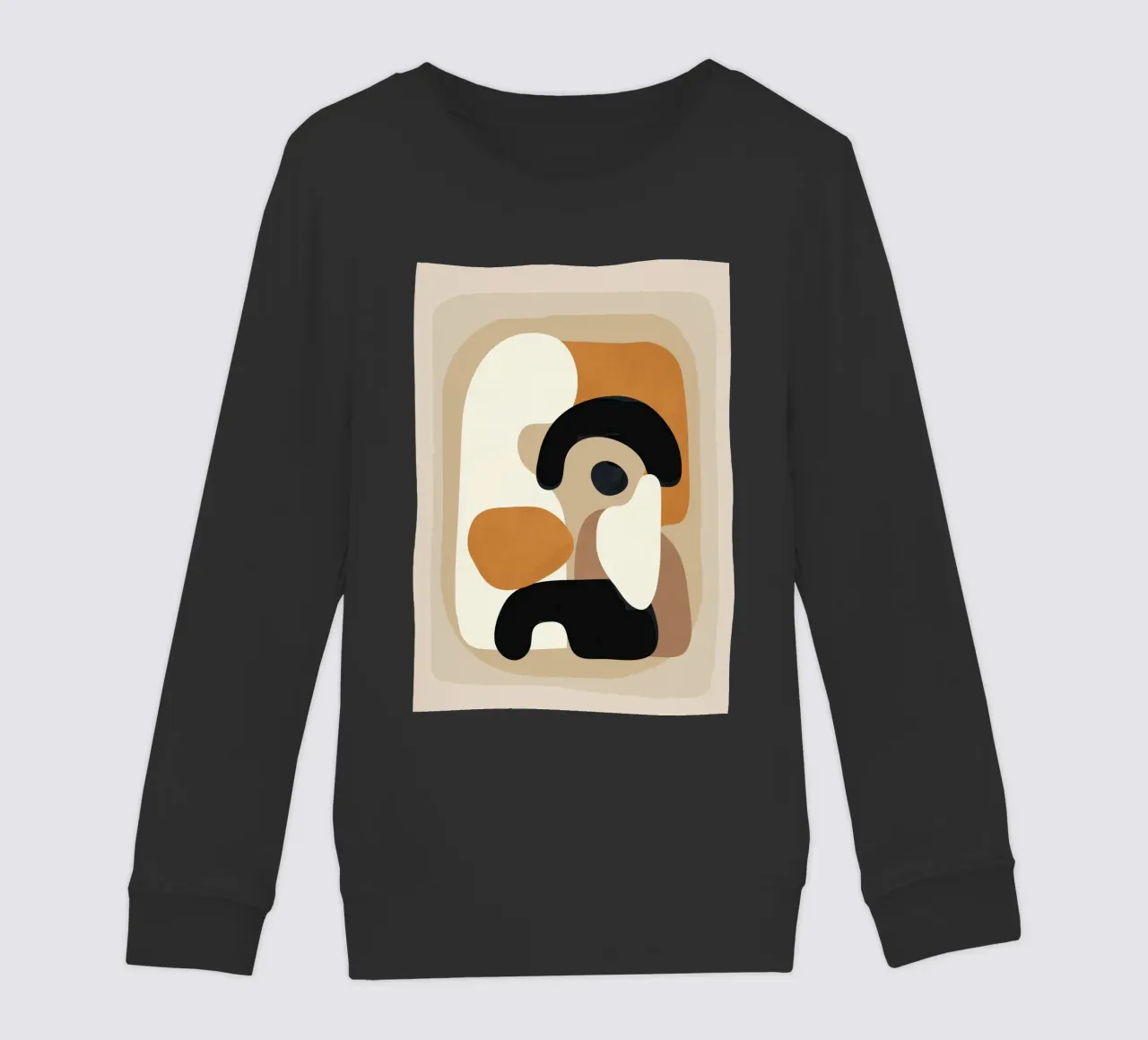 Minimal Abstract Shape Art 3 felpa bambino da Flow Line