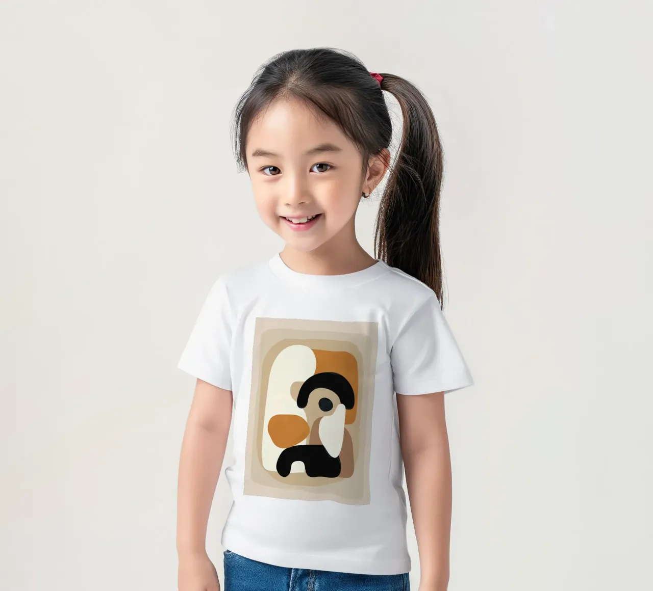Minimal Abstract Shape Art 3 t-shirt bambini da Flow Line