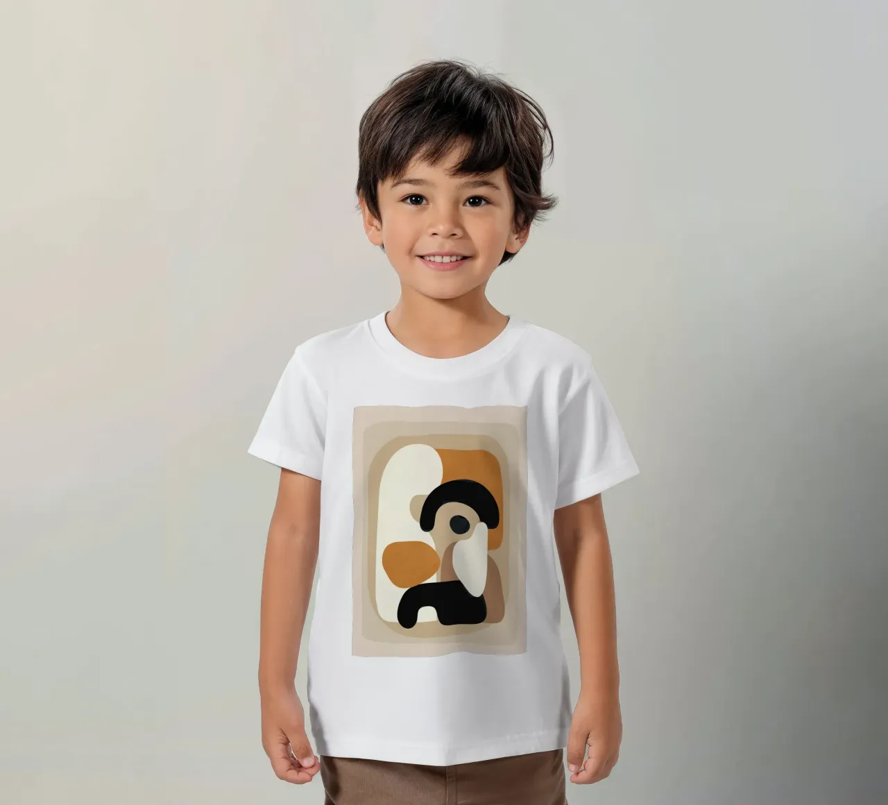 Minimal Abstract Shape Art 3 t-shirt bambini da Flow Line