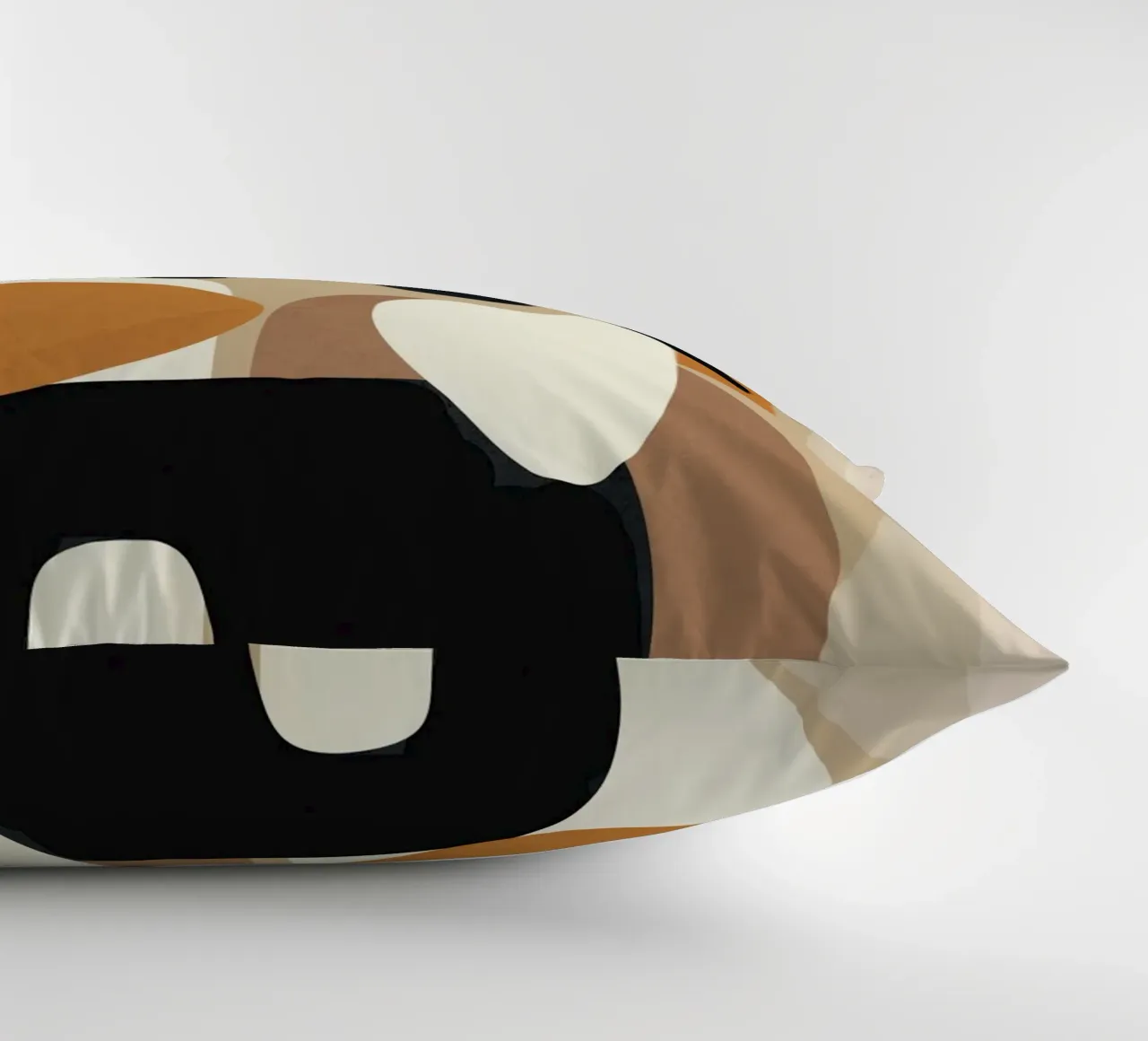 Minimal Abstract Shape Art 3 Kissen von Flow Line