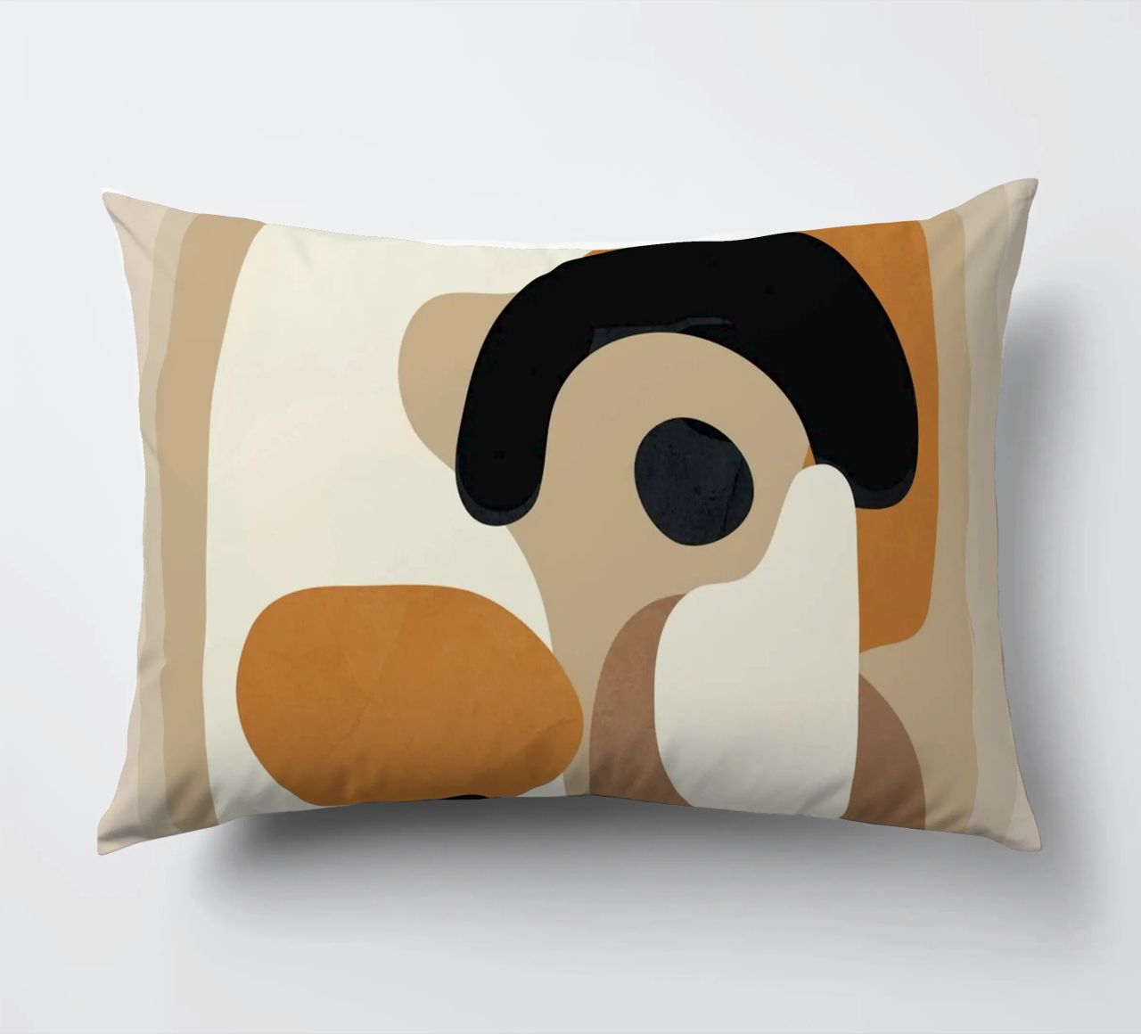 Minimal Abstract Shape Art 3 cuscino da Flow Line