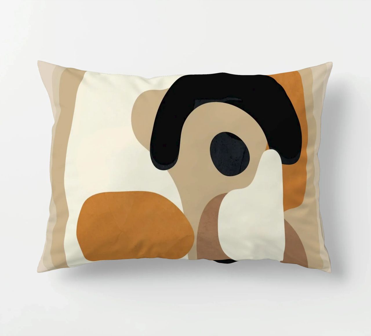 Minimal Abstract Shape Art 3 cuscino da Flow Line