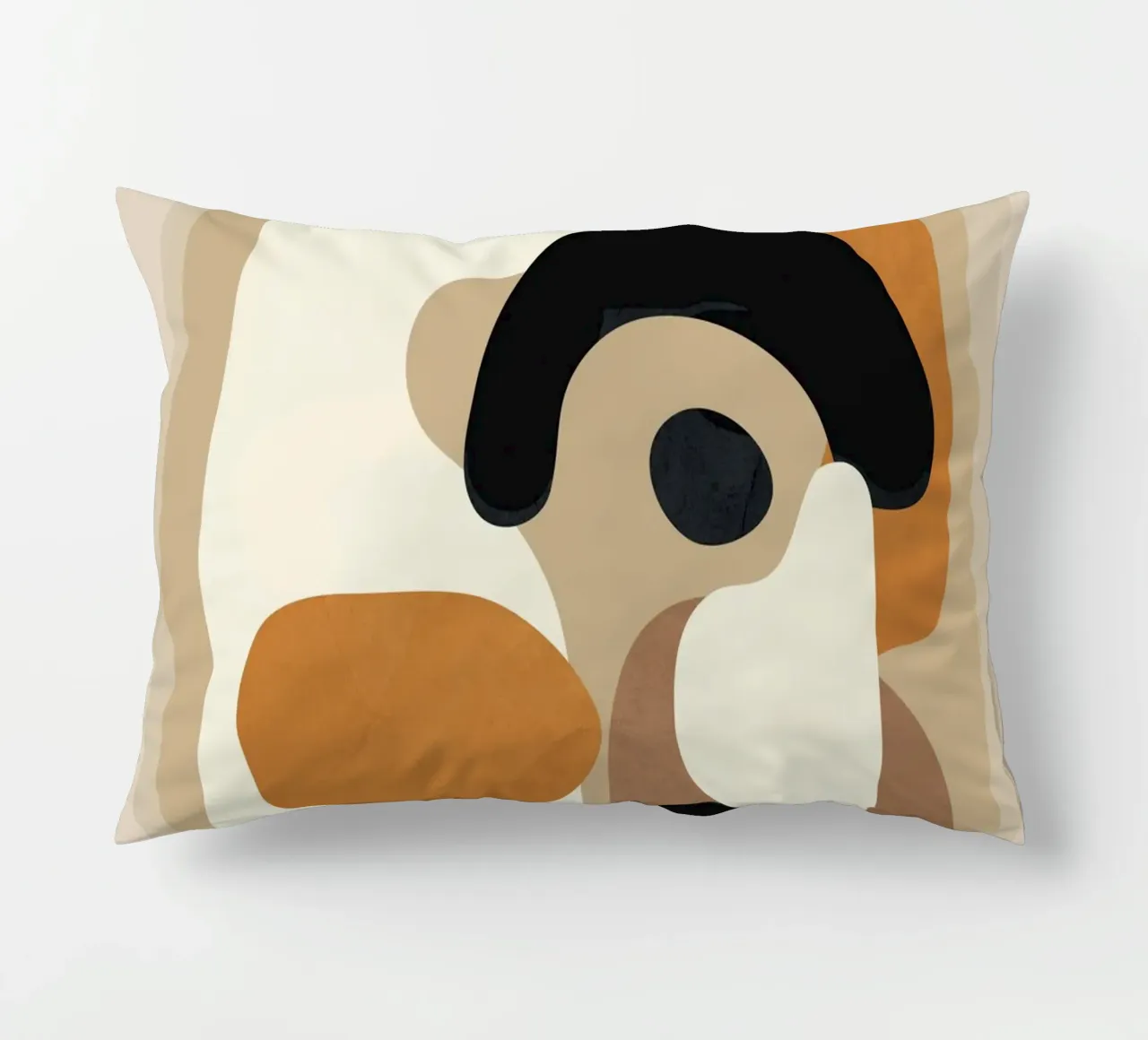 Minimal Abstract Shape Art 3 cuscino da Flow Line