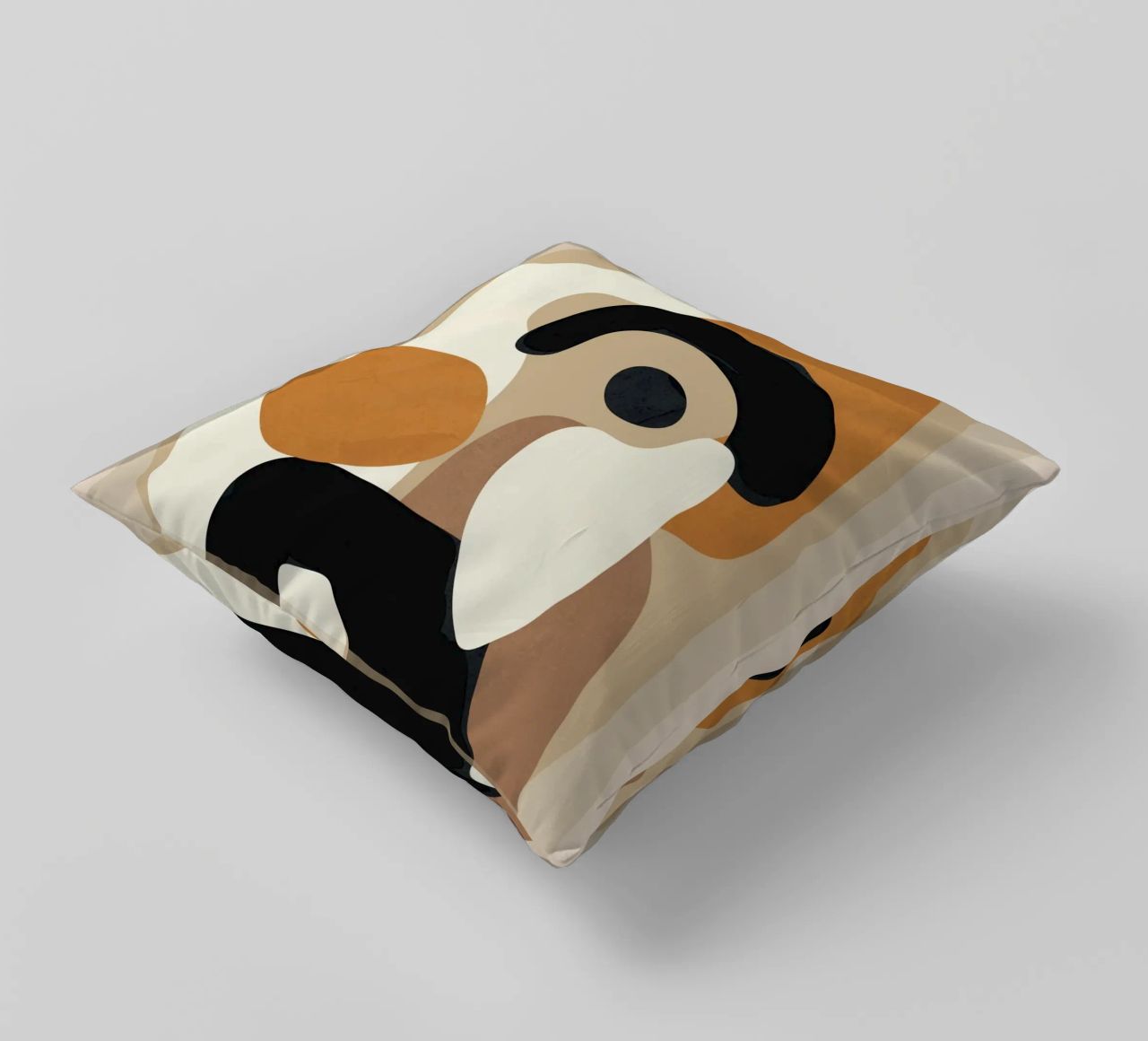 Minimal Abstract Shape Art 3 cuscino da Flow Line