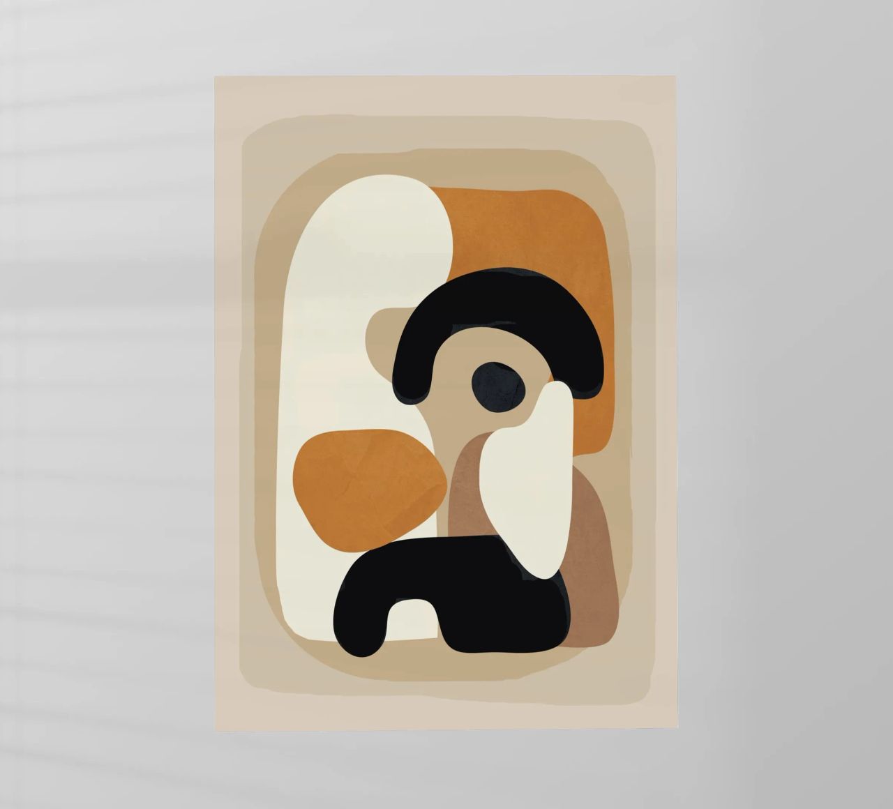 Minimal Abstract Shape Art 3 pellicola backlit da Flow Line