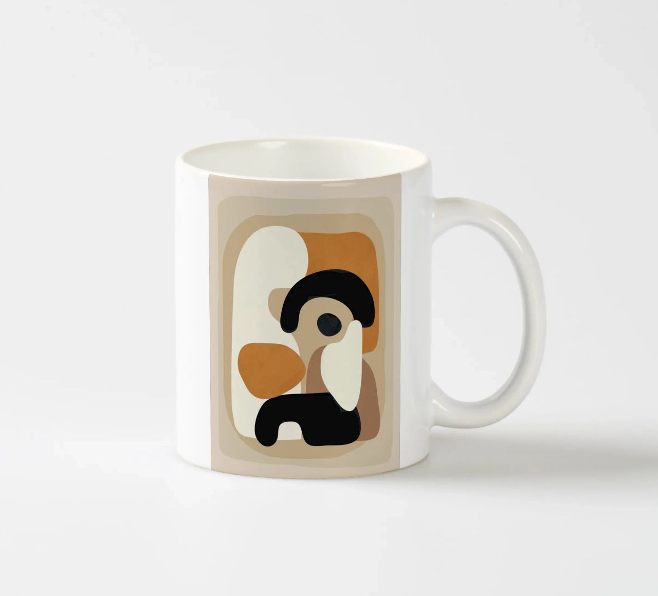 Minimal Abstract Shape Art 3 tazza in ceramica da Flow Line