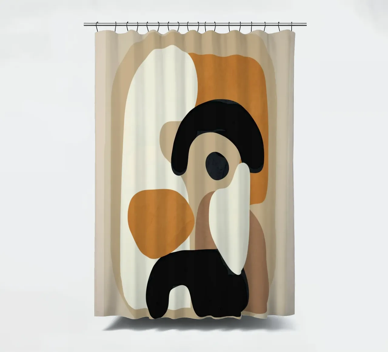 Minimal Abstract Shape Art 3 tenda da doccia da Flow Line