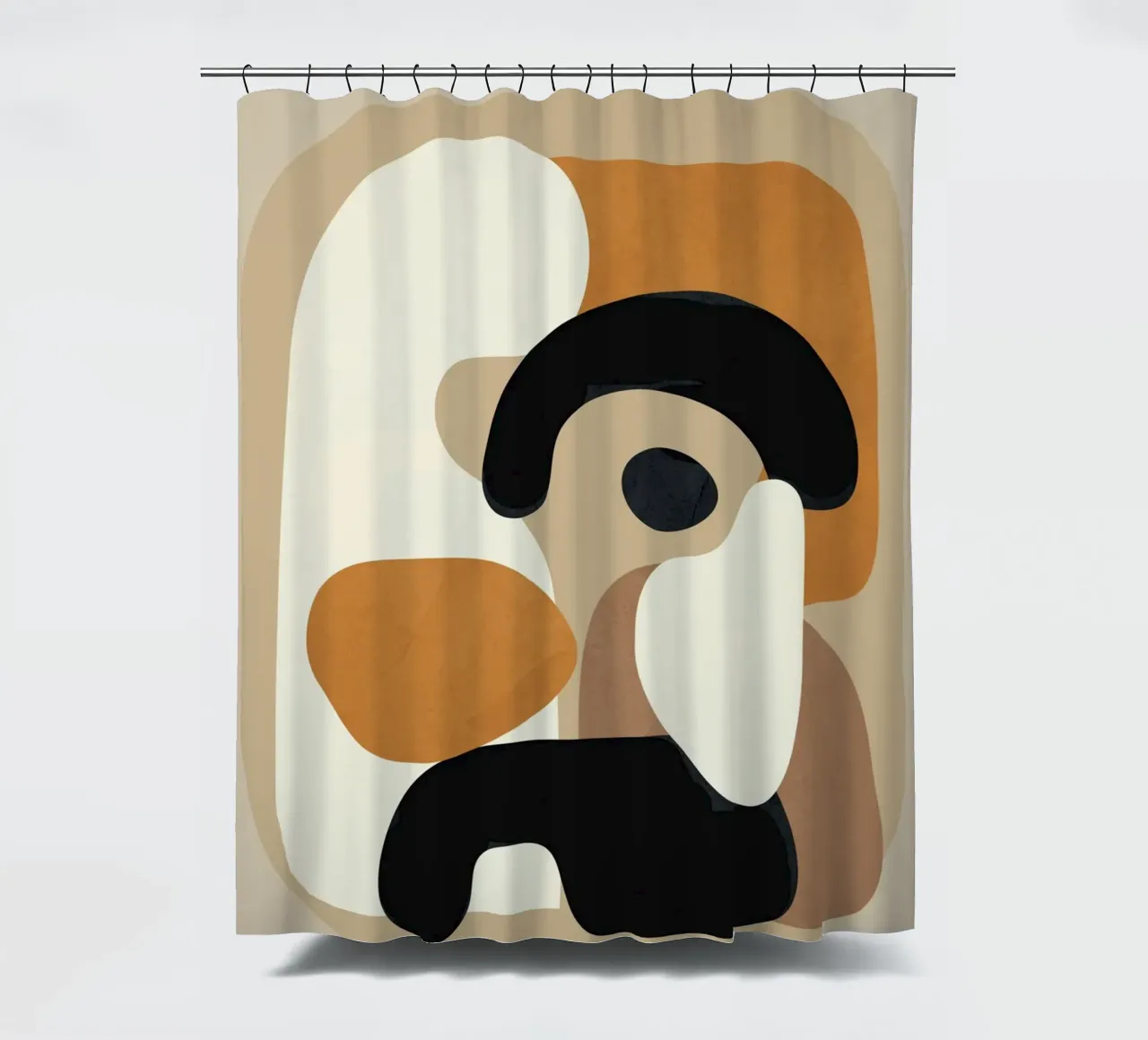 Minimal Abstract Shape Art 3 Duschvorhang von Flow Line
