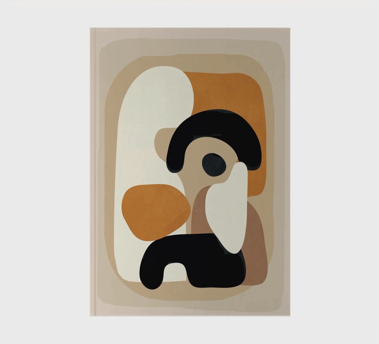 Minimal Abstract Shape Art 3 notebook by Flow Line