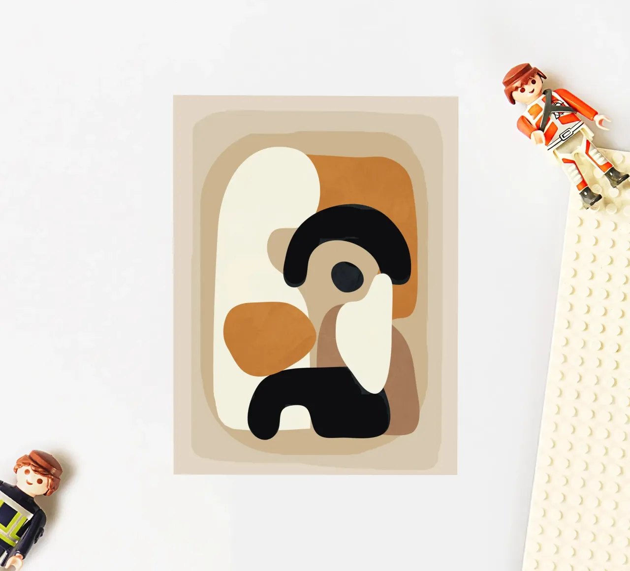 Minimal Abstract Shape Art 3 adesivo da Flow Line