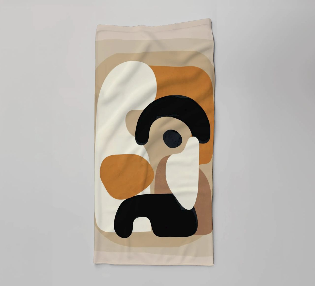 Minimal Abstract Shape Art 3 towel by Flow Line