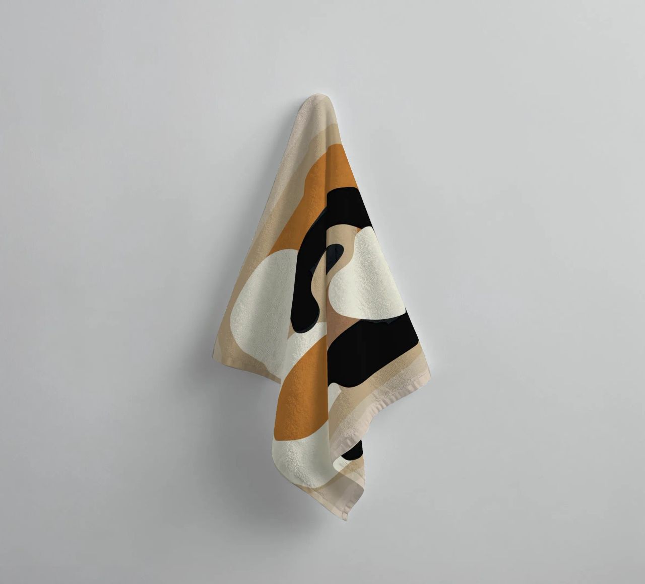 Minimal Abstract Shape Art 3 towel by Flow Line