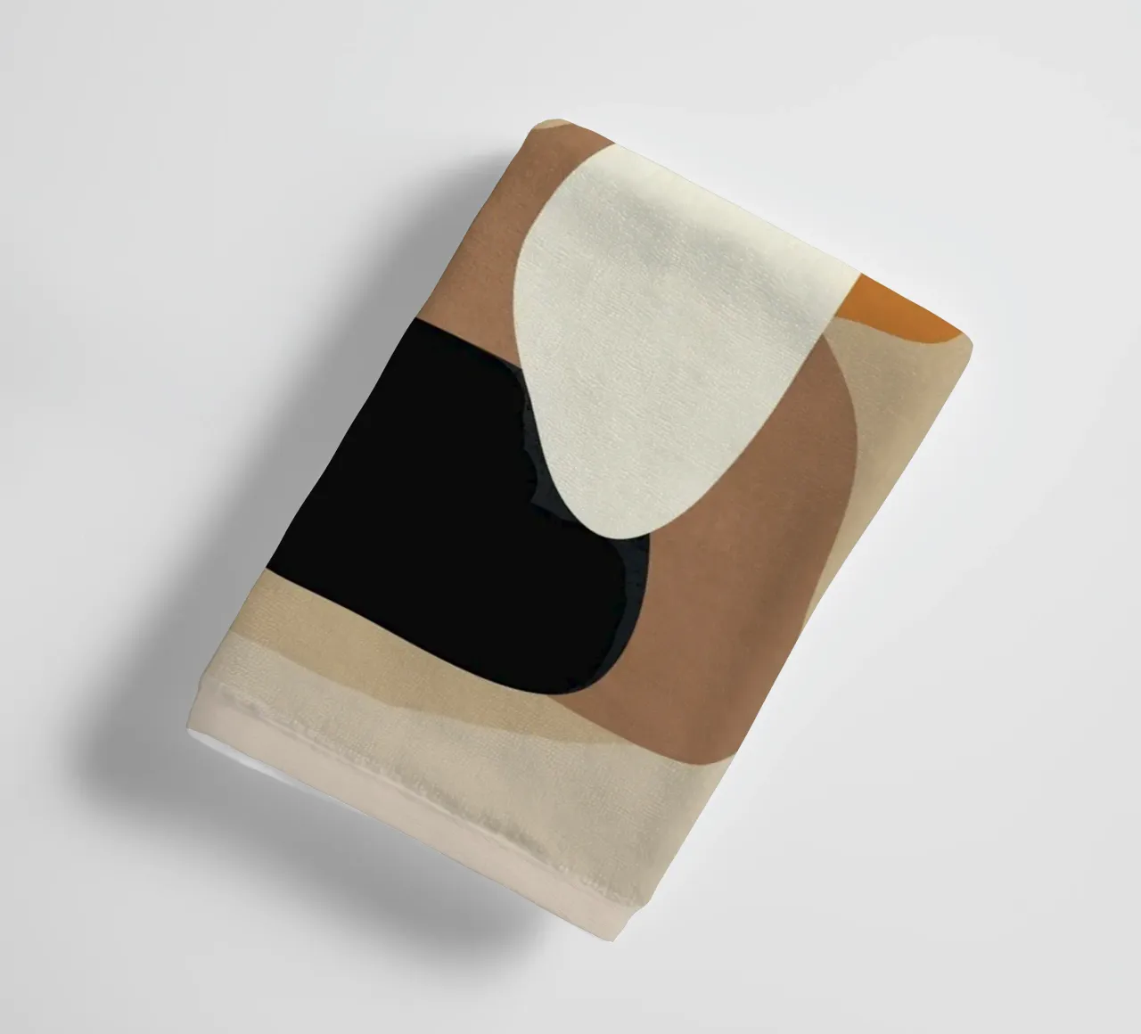 Minimal Abstract Shape Art 3 serviette de bain de Flow Line