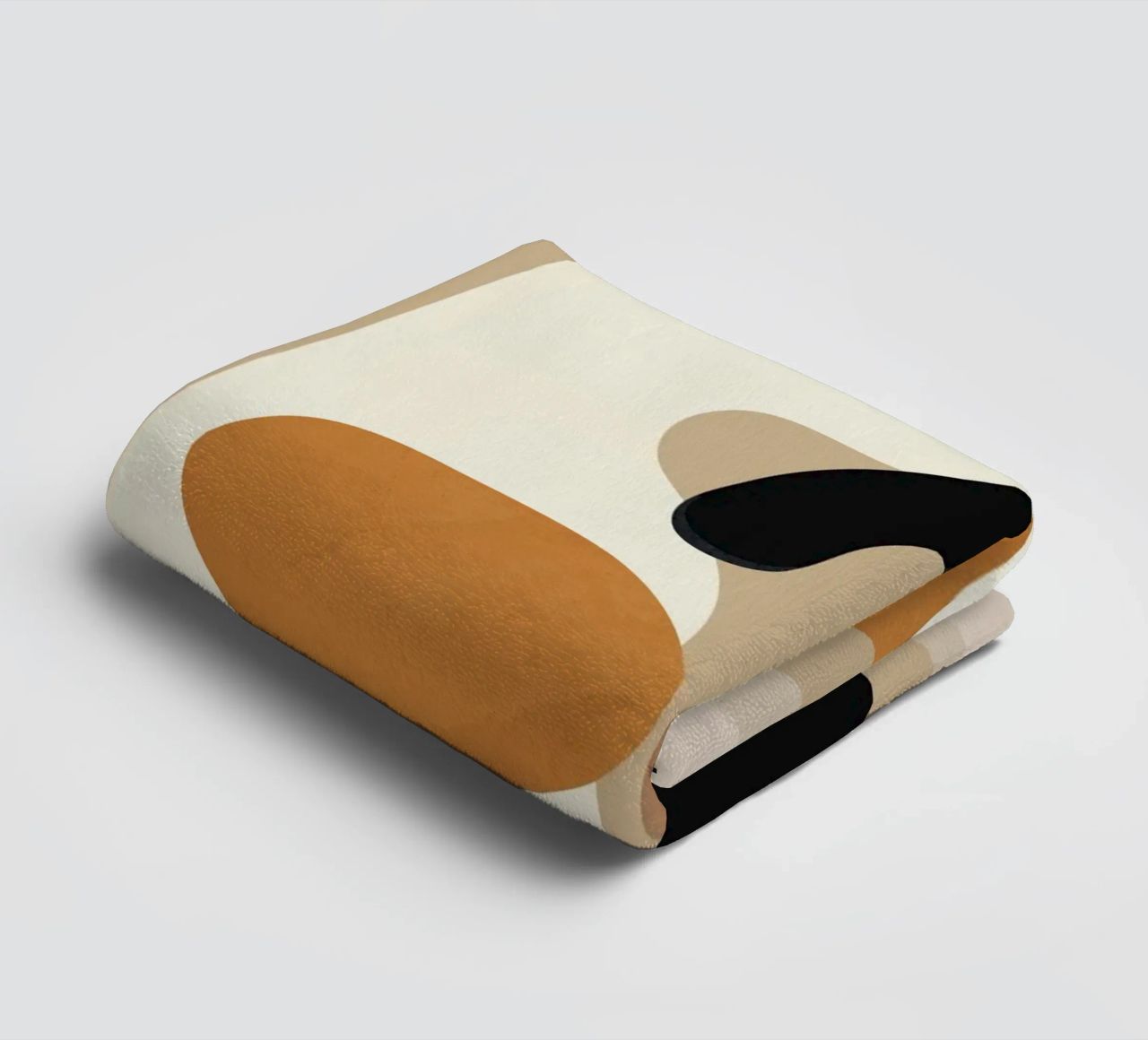 Minimal Abstract Shape Art 3 towel by Flow Line