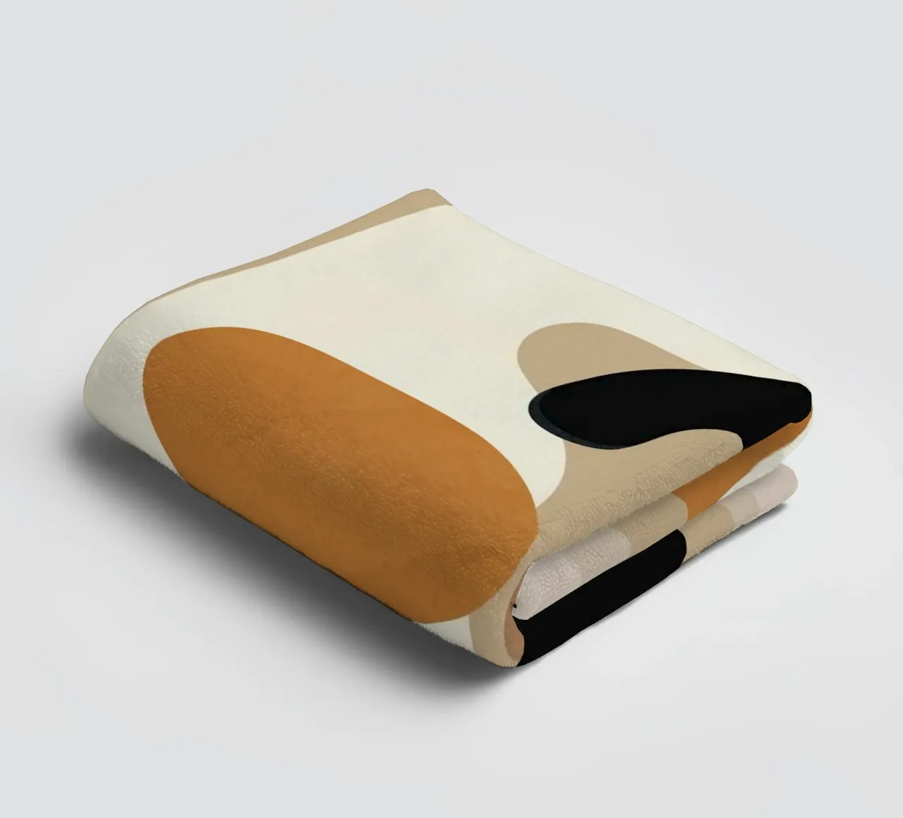 Minimal Abstract Shape Art 3 serviette de bain de Flow Line