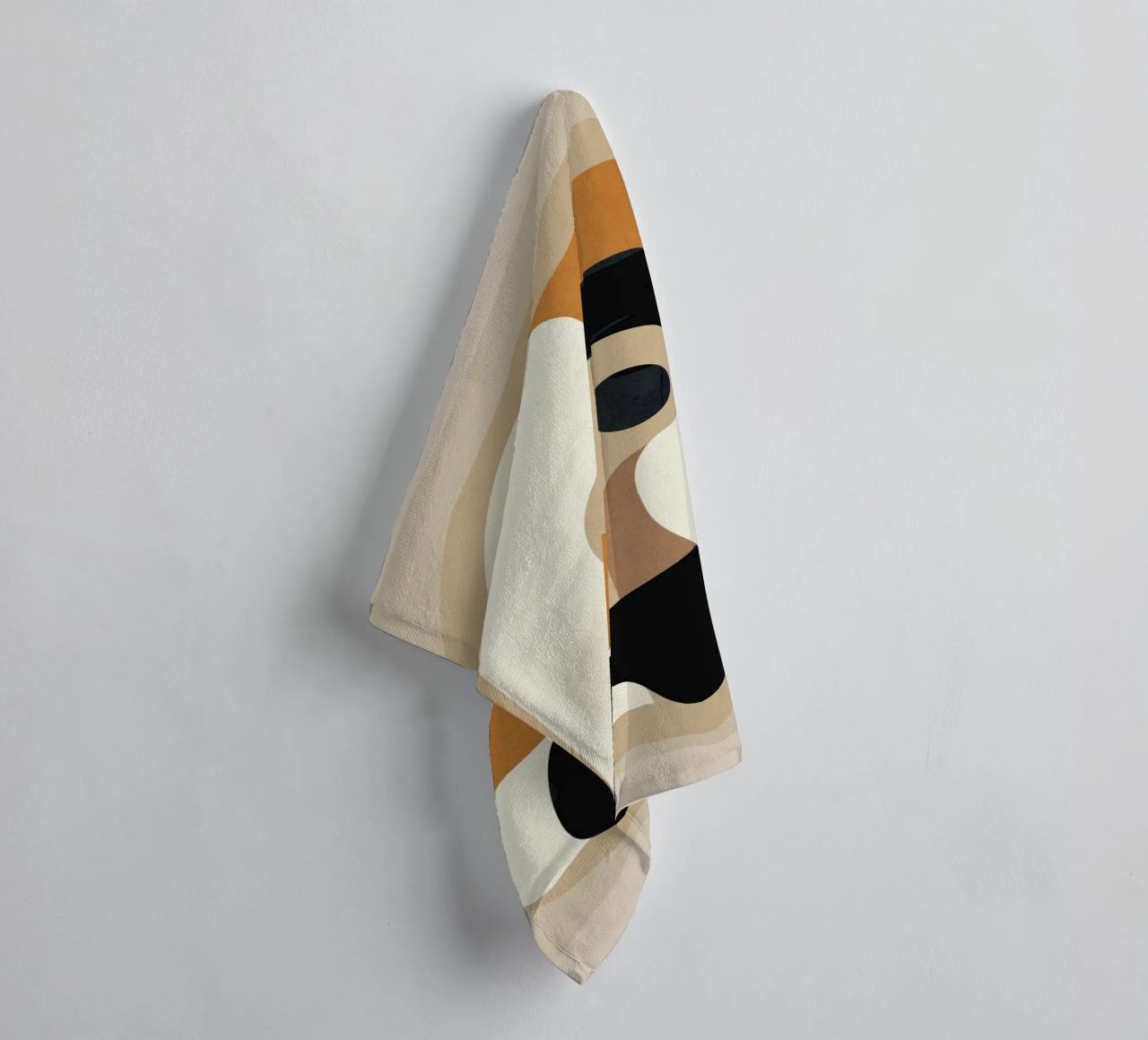 Minimal Abstract Shape Art 3 towel by Flow Line