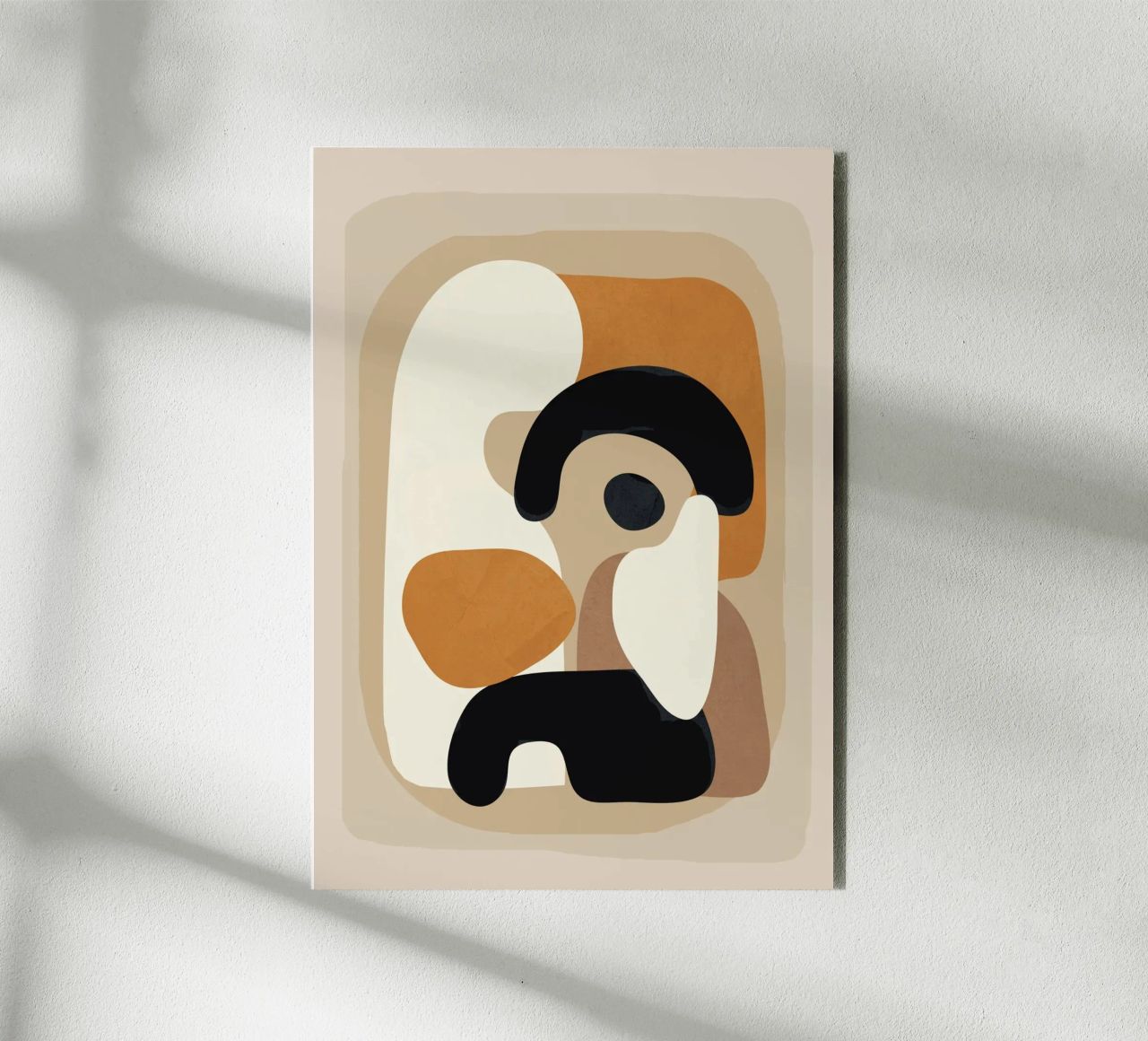Minimal Abstract Shape Art 3 alluminio dibond da Flow Line