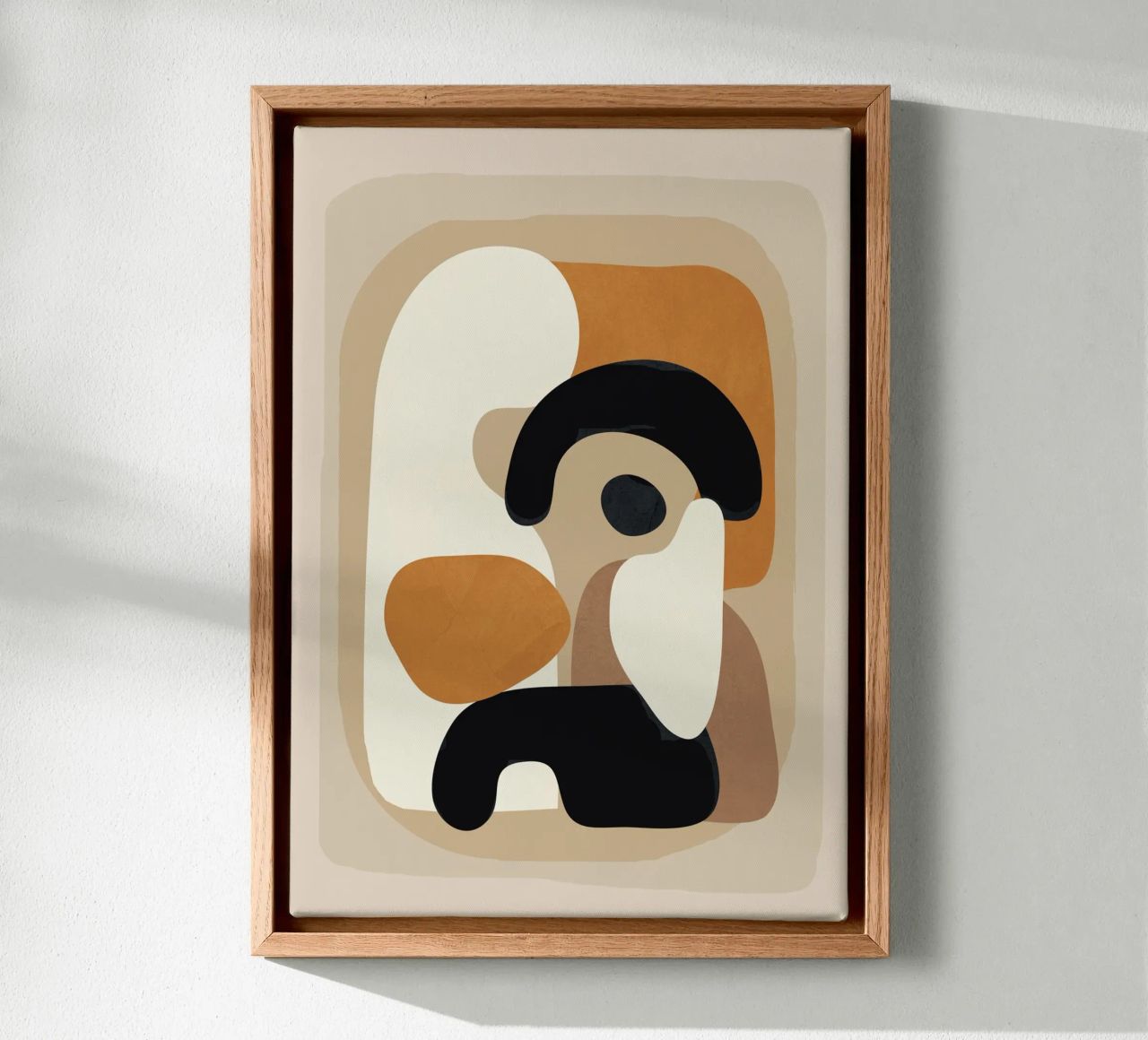 Minimal Abstract Shape Art 3 canvas by Flow Line