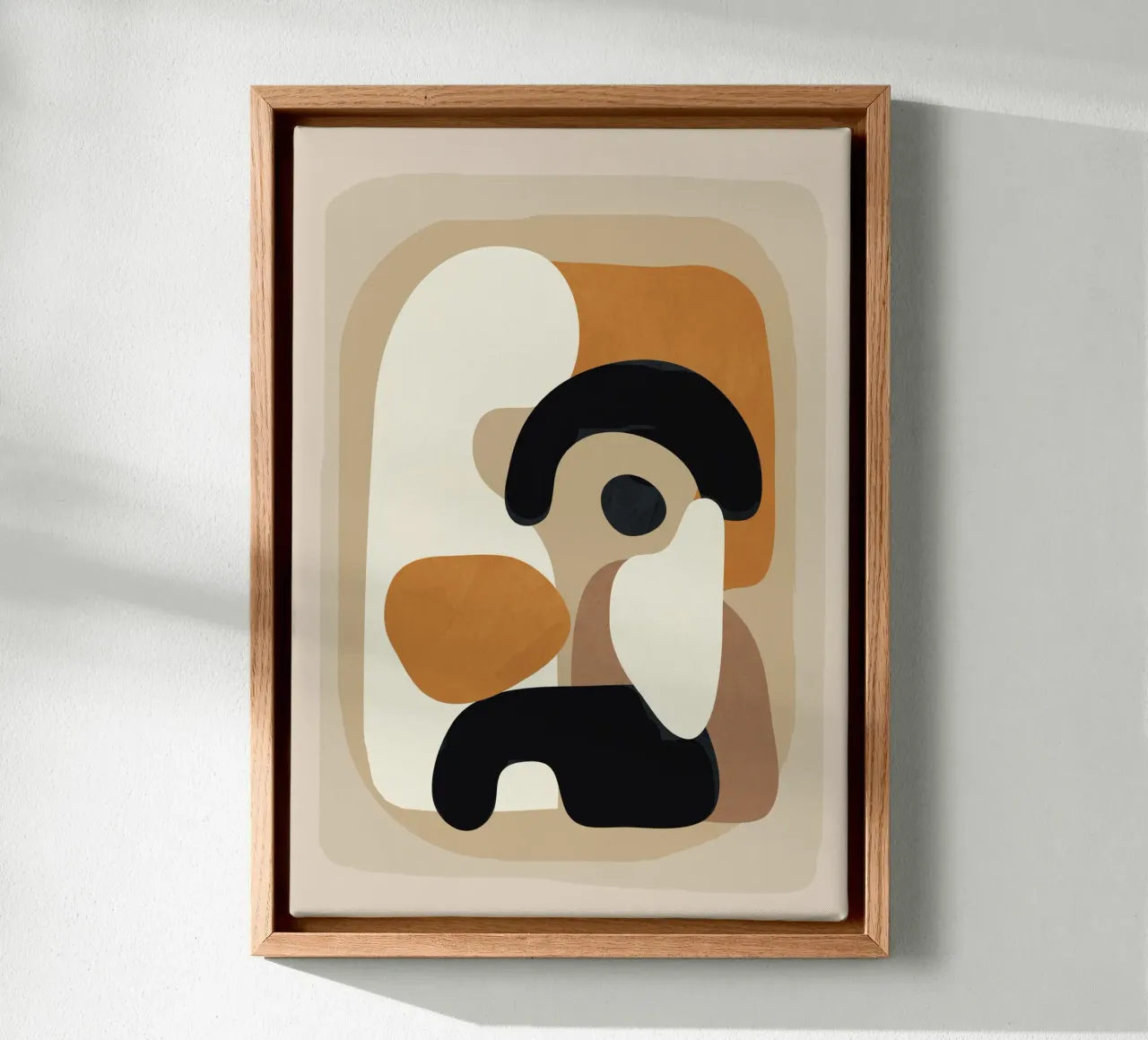 Minimal Abstract Shape Art 3 canvas van Flow Line