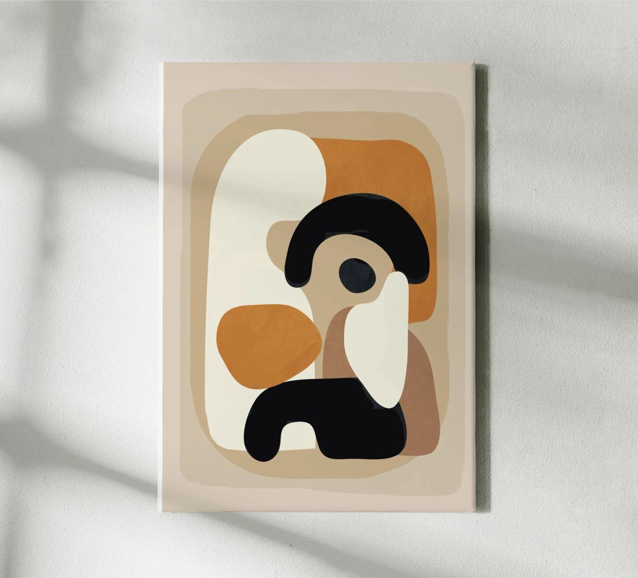 Minimal Abstract Shape Art 3 canvas by Flow Line