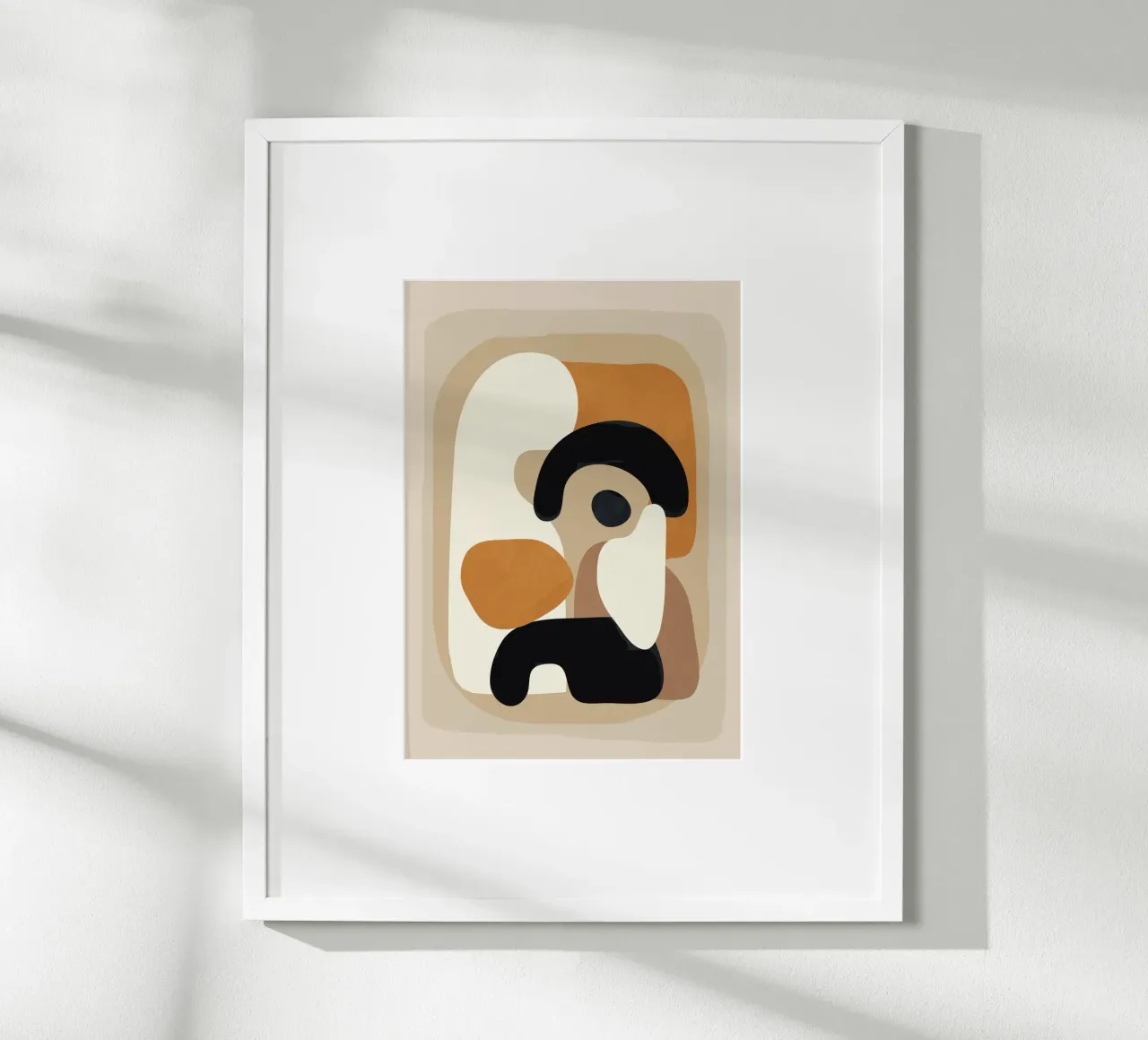 Minimal Abstract Shape Art 3 hahnemühle de Flow Line