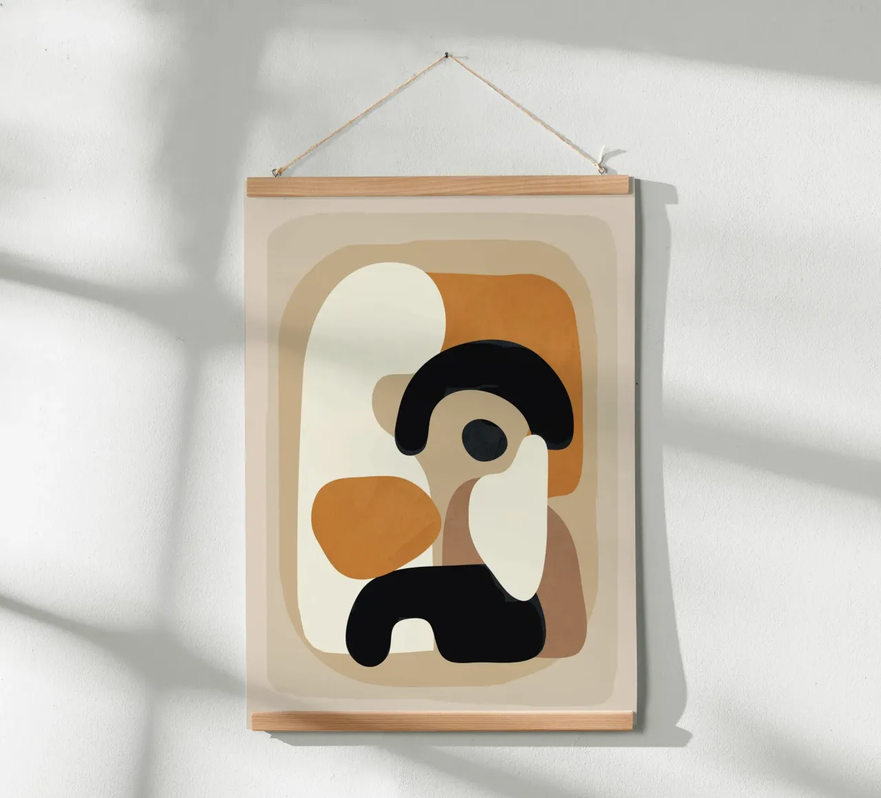 Minimal Abstract Shape Art 3 poster da Flow Line