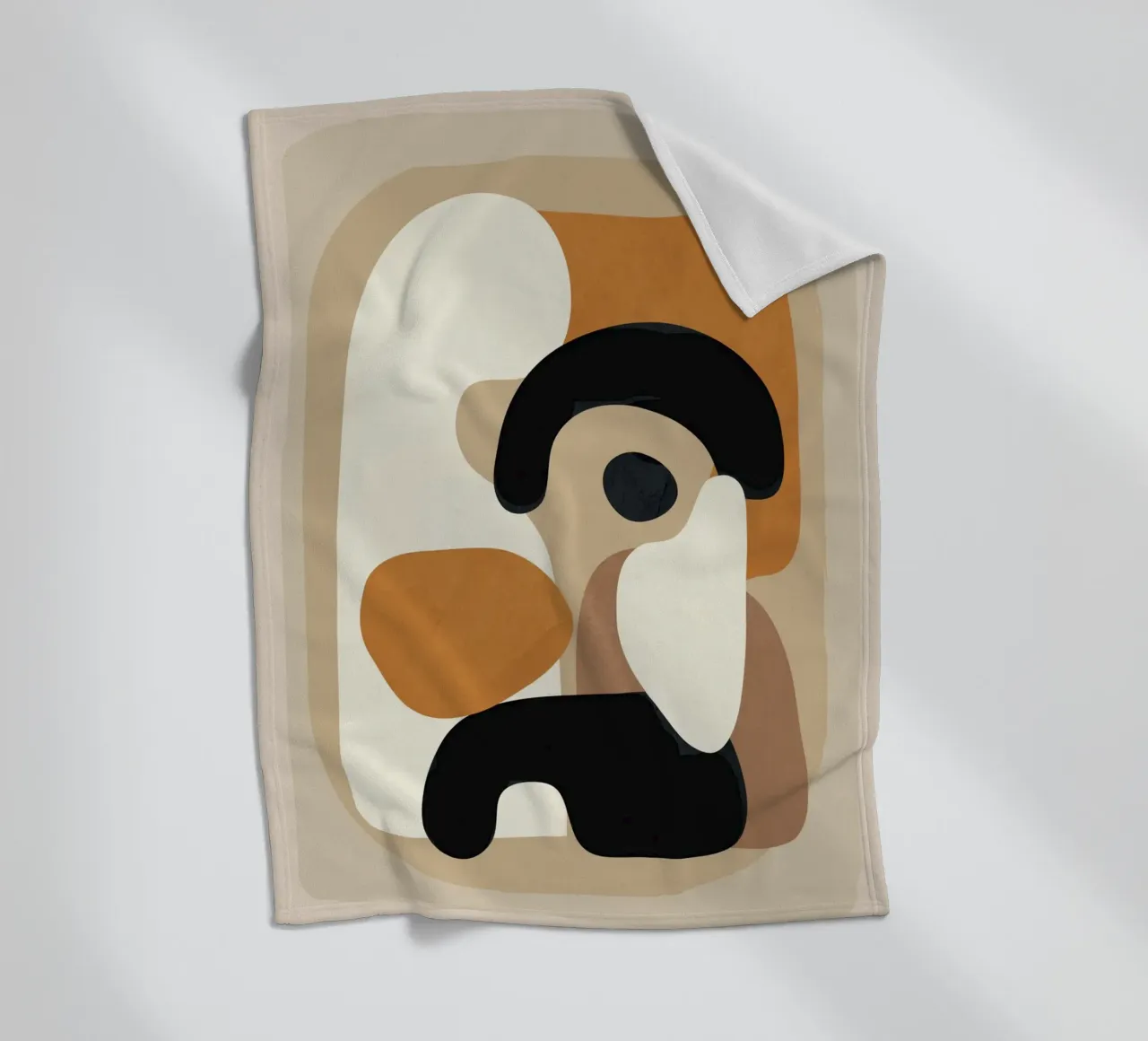 Minimal Abstract Shape Art 3 plaid polaire de Flow Line