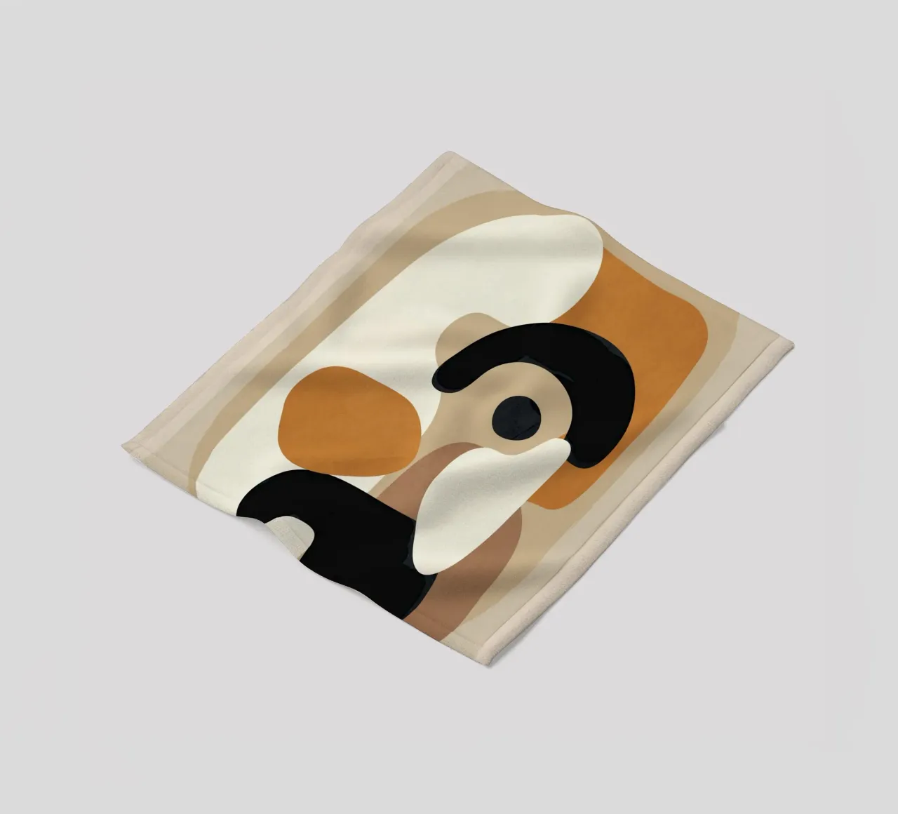 Minimal Abstract Shape Art 3 coperta in pile da Flow Line