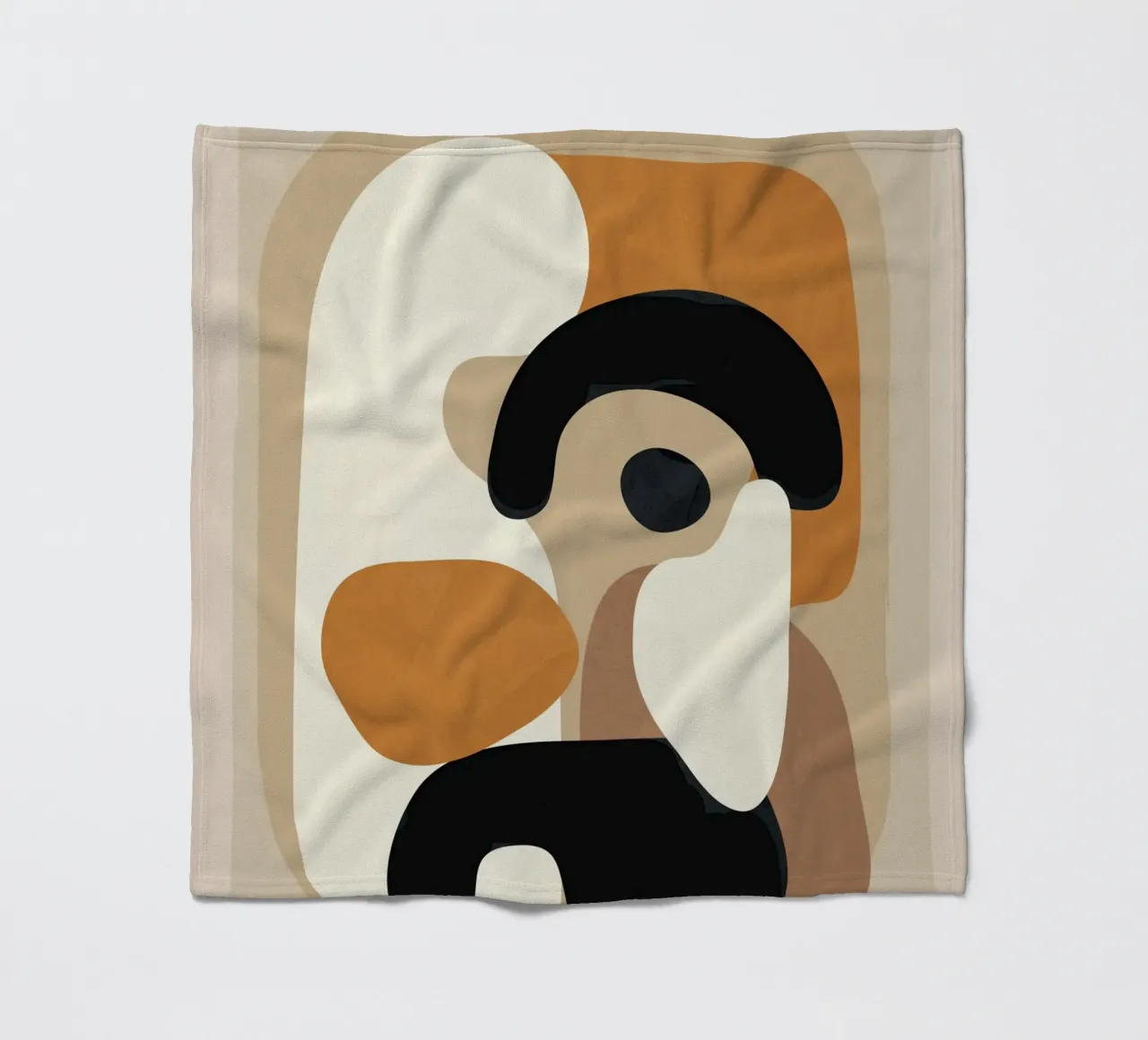 Minimal Abstract Shape Art 3 plaid polaire de Flow Line