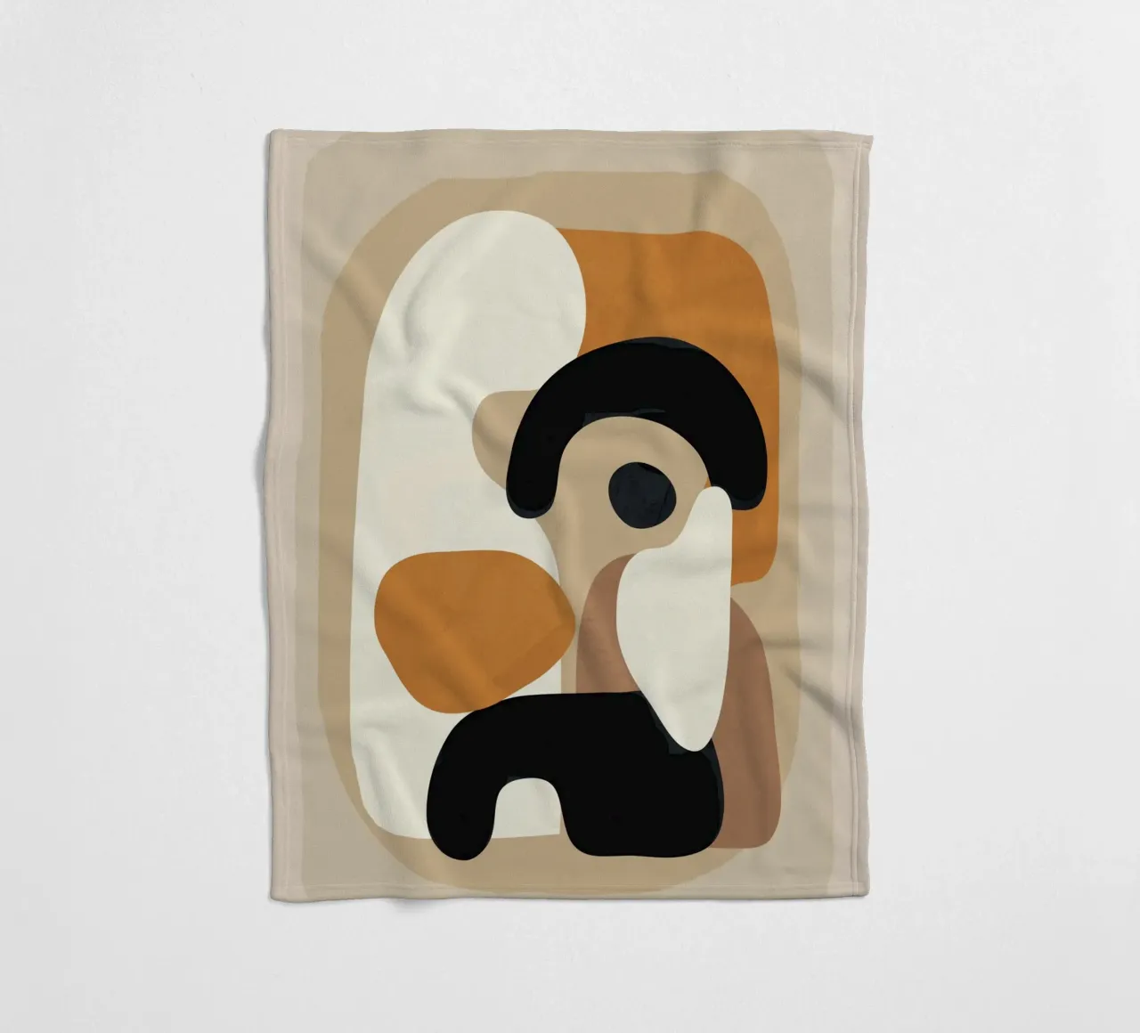 Minimal Abstract Shape Art 3 plaid polaire de Flow Line
