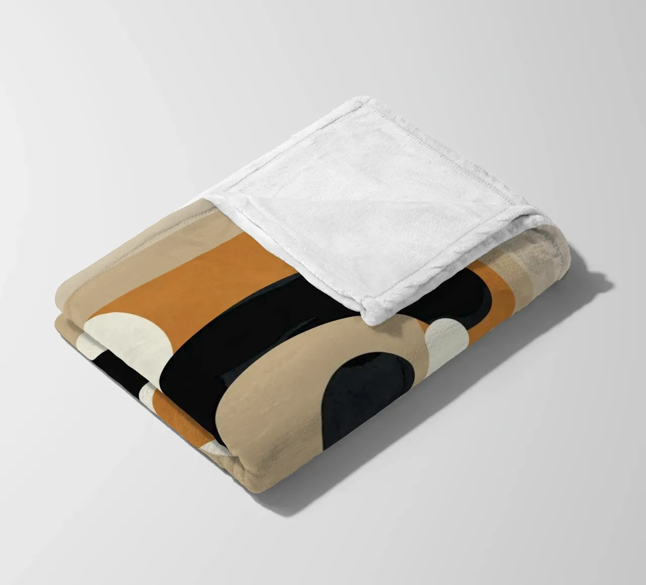 Minimal Abstract Shape Art 3 plaid polaire de Flow Line