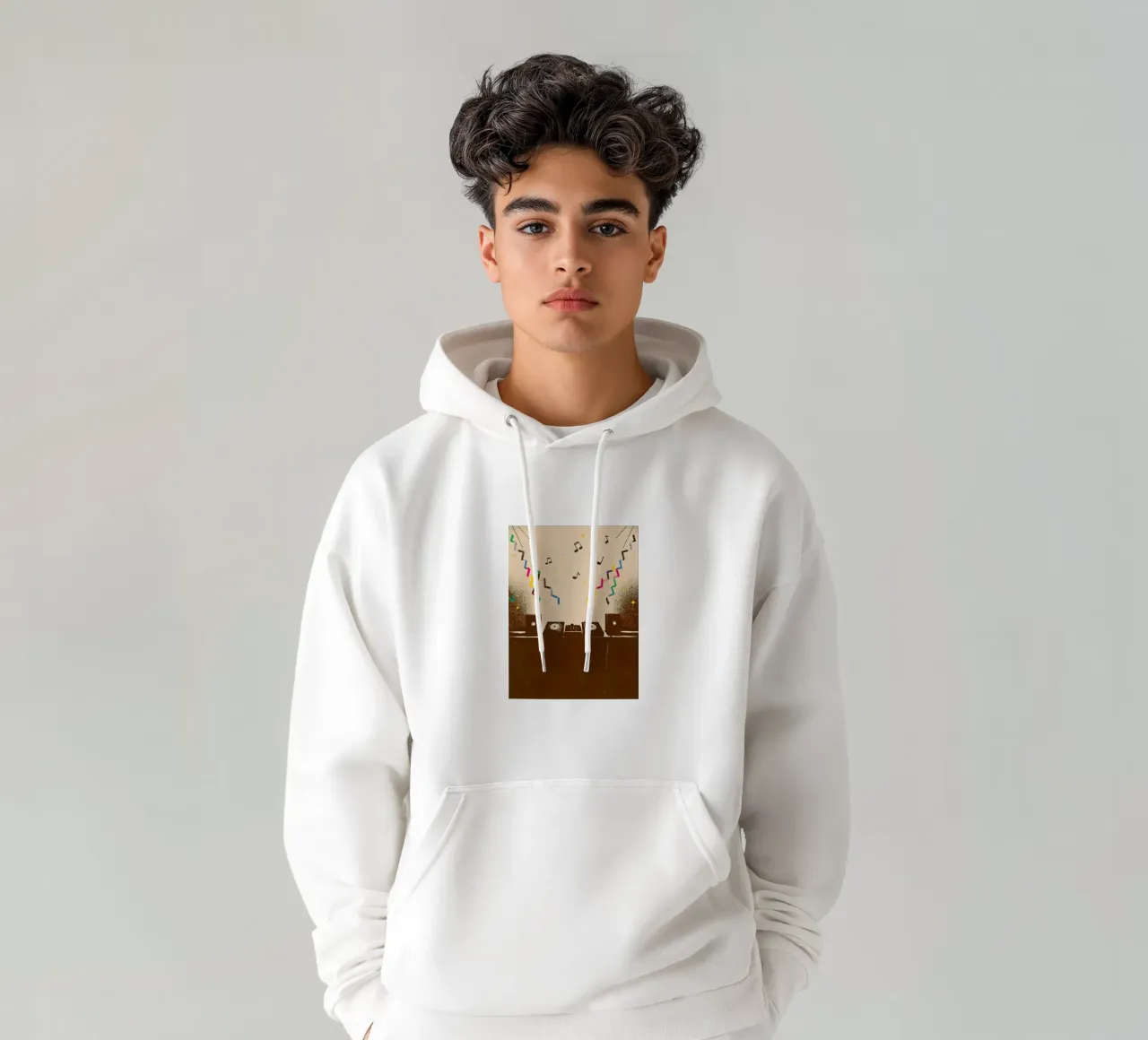 Dj Music felpa con cappuccio da SOUL SHOP