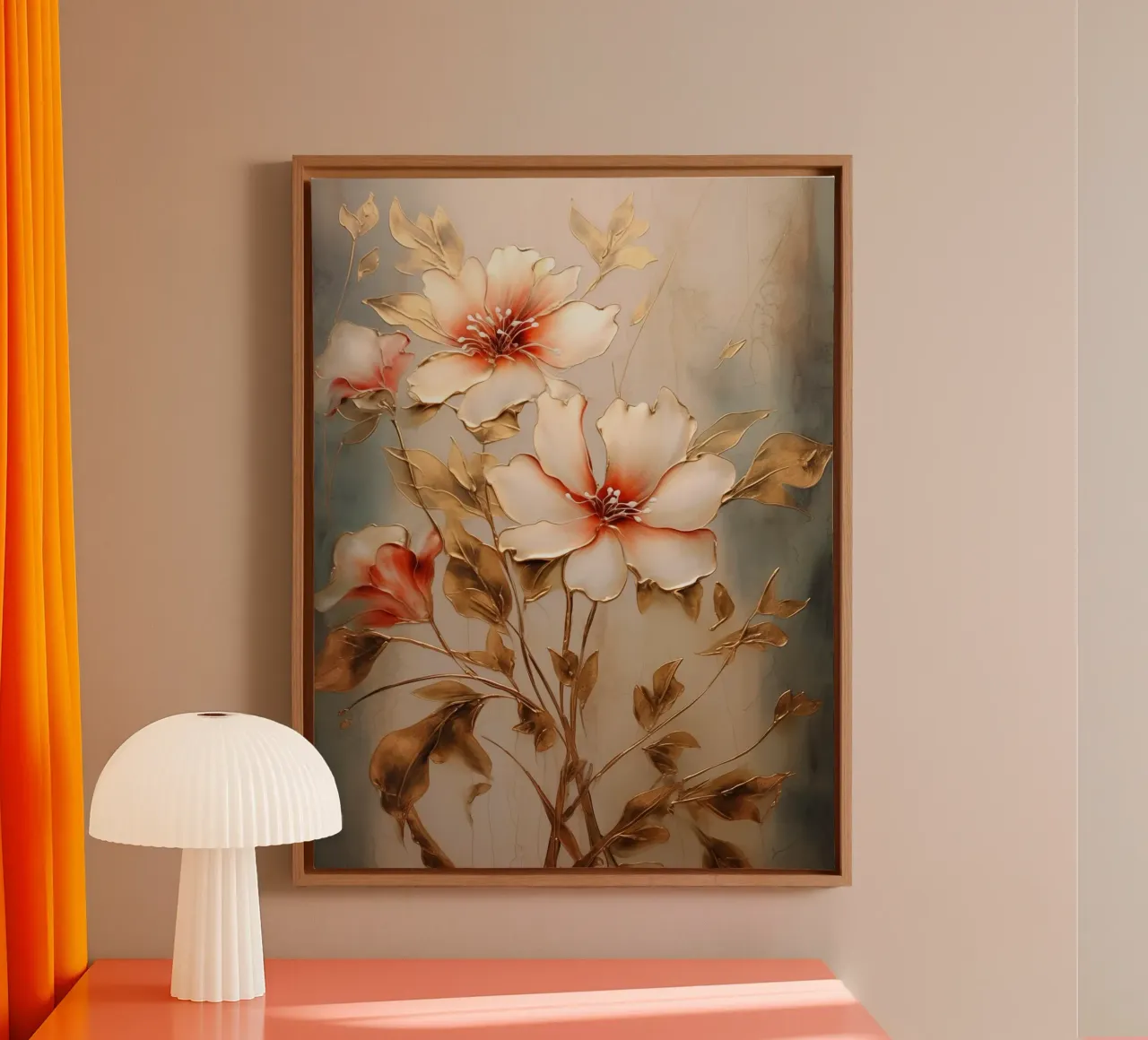 Muurkunst van Imagine canvas met Baklijst van Imagine