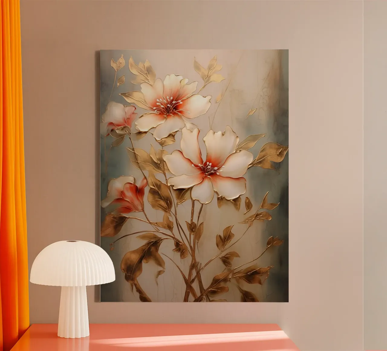 Muurkunst van Imagine canvas met Baklijst van Imagine