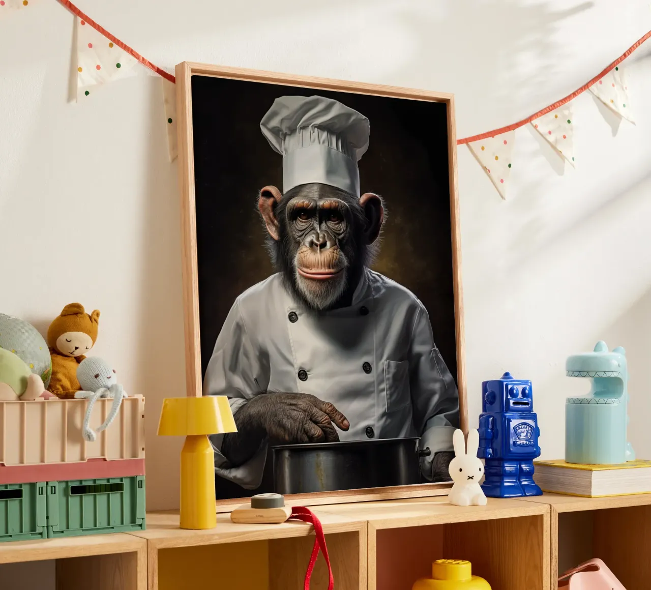 Muurkunst van Imagine canvas met Baklijst van Imagine