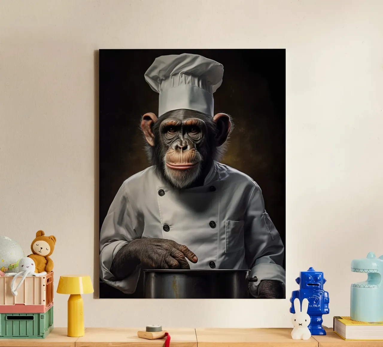 Muurkunst van Imagine canvas met Baklijst van Imagine