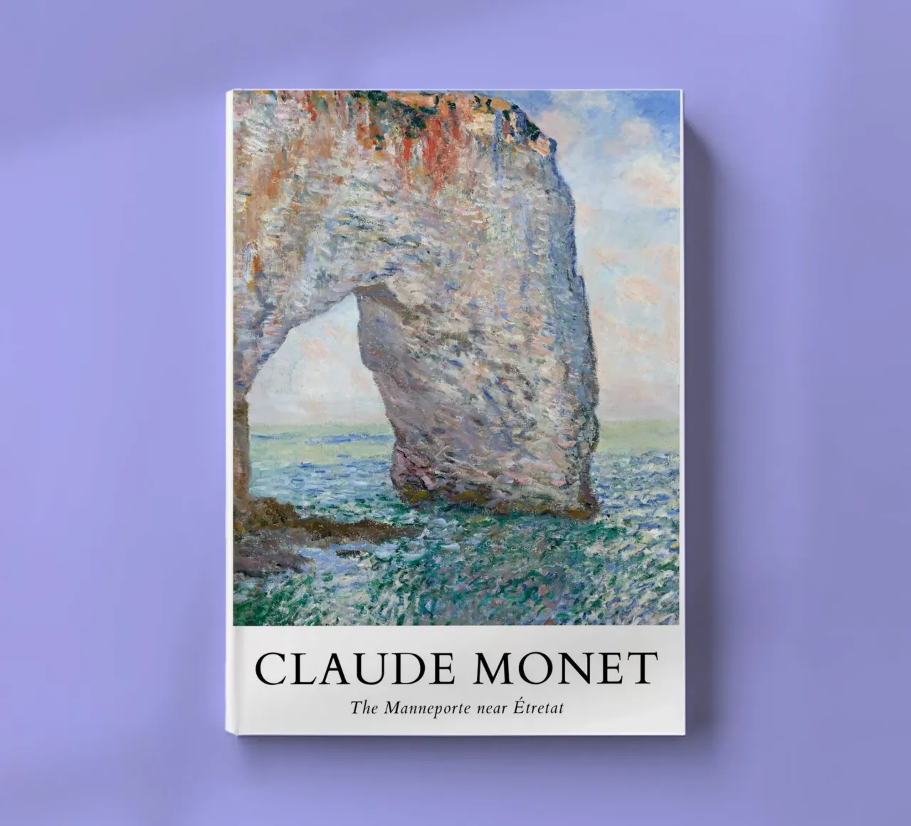 Monet's Manneporte Étretat - Impressionist Cliff Art notebook by ClubArt