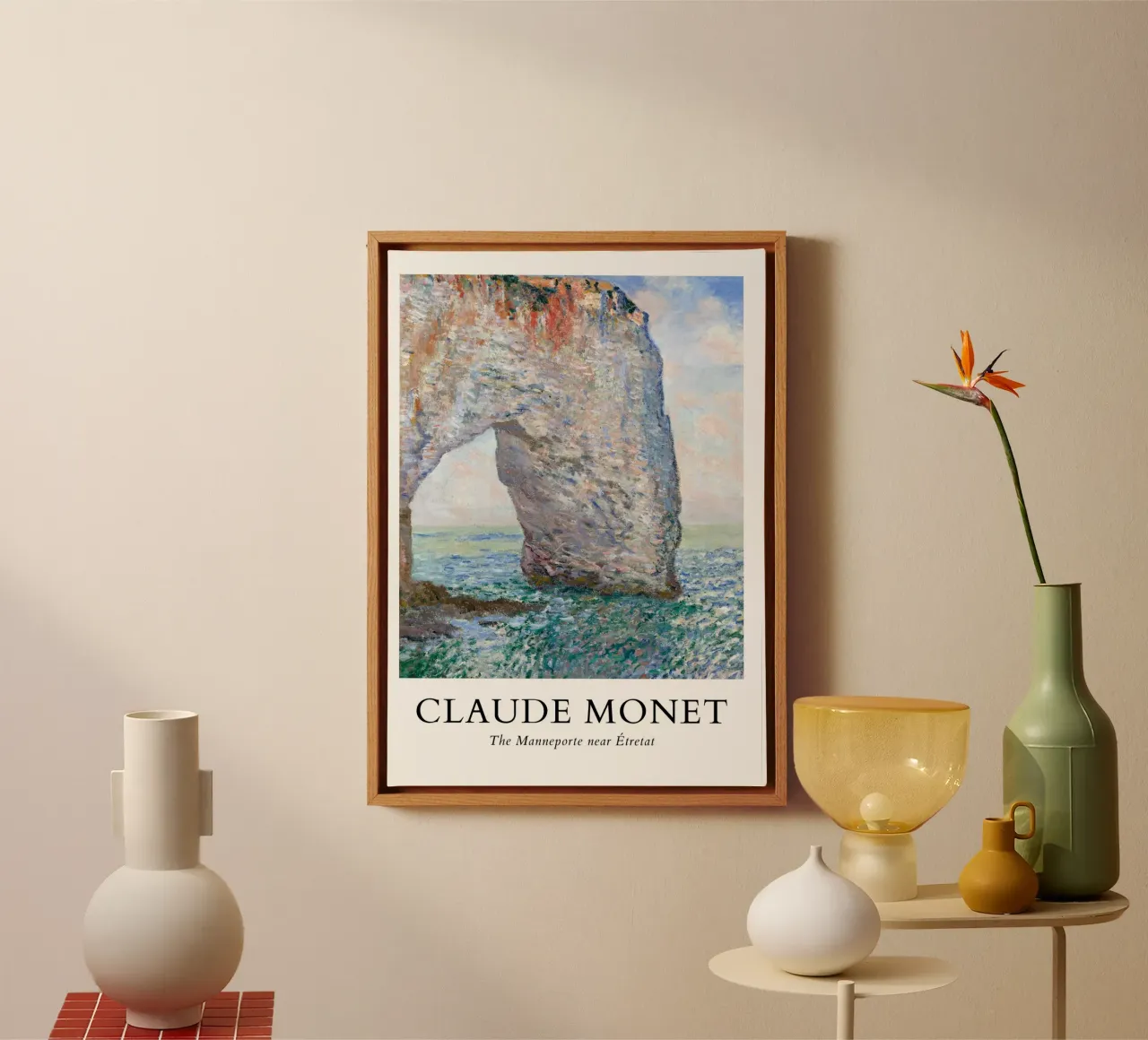 Monet's Manneporte Étretat - Impressionist Cliff Art canvas by ClubArt